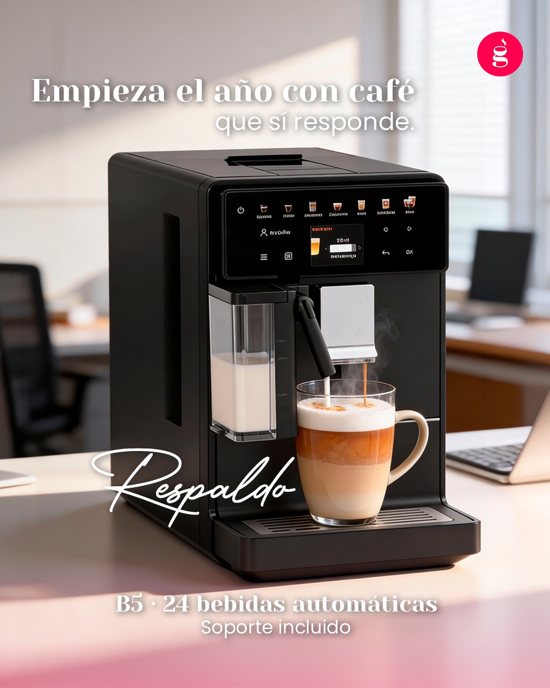 ☕✨ Empieza el año con café que sí responde.
B5 · 24 bebidas · soporte incluido.
📲 Escríbenos para demo.
#KalermB5 #CaféAlgraná