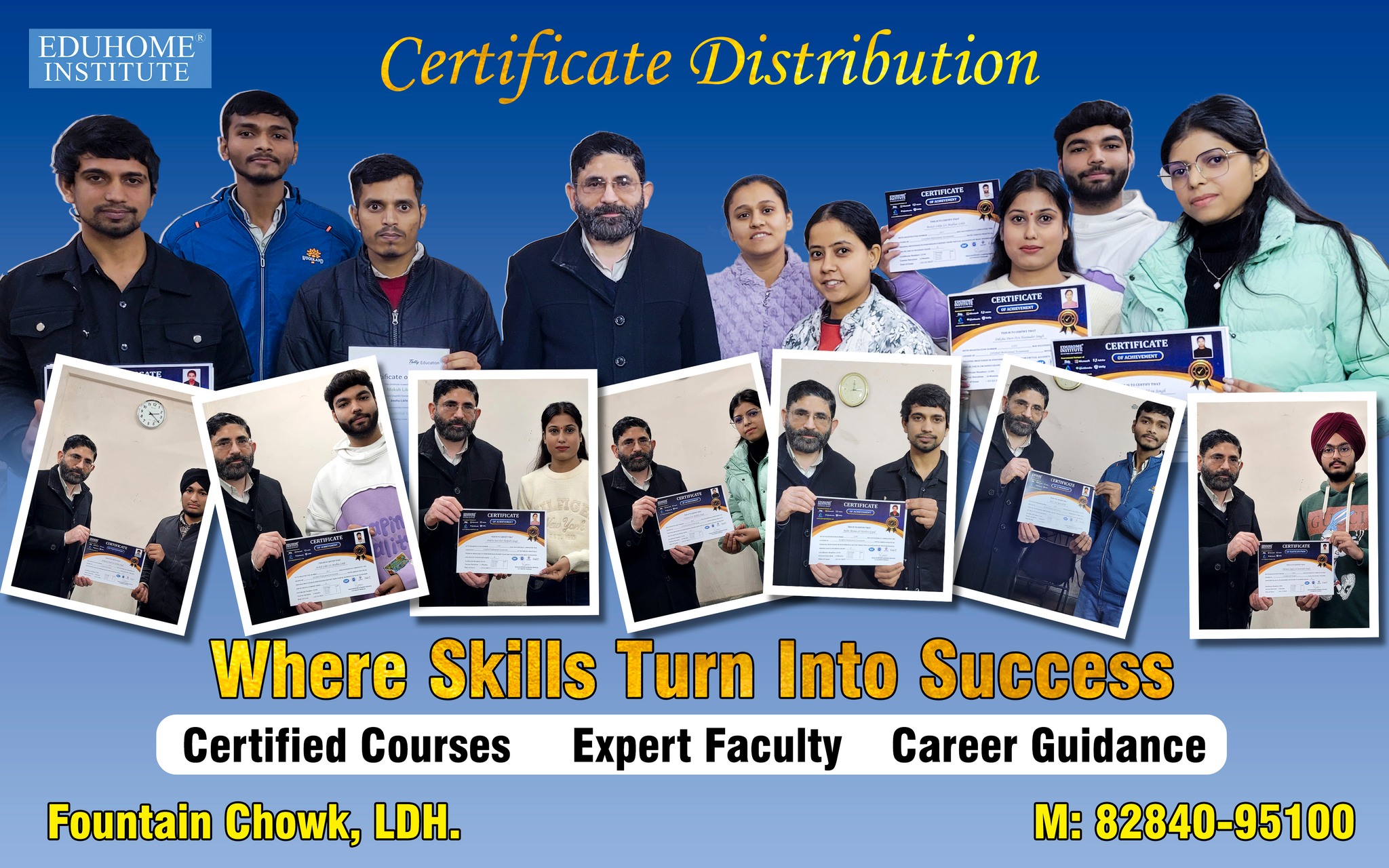 Eduhome Institute offers expert training in
Indian and Foreign Accounting, GST Accounting, Computerized Accounting in Tally, Busy, Quickbooks, Xero, GST, Income Tax, Return filling, Banking world No. 1 Erp software SAP along with
Computer Courses like MS Office, Advanced Excel, Graphic Designing, Video Editing, Digital Marketing, Web Designing, Programming (C, C++, Python, Java), Multimedia & Animation.
Courses are taught by experienced CAs, Accounts Manager & IT Professionals with 15+ years of expertise.
Learn via Classroom, Online Live or Recorded Modes.
Ideal for students, job seekers & working professionals.
Get certification & job assistance. Start your skill-based career today with Eduhome!