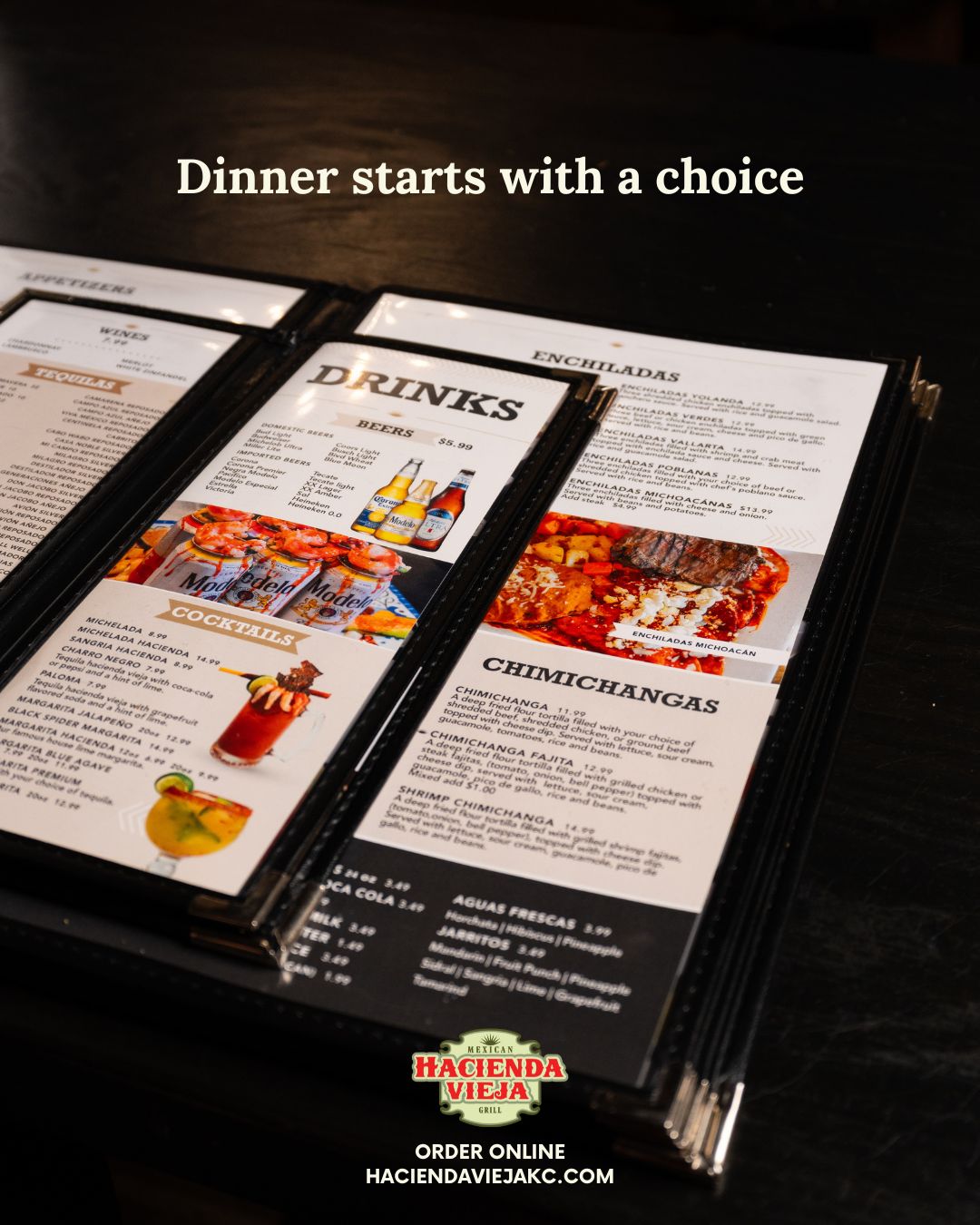 Whatever the occasion, it all starts with choosing what feels right. 🍽️
#TasteTheDifference #HaciendaVieja