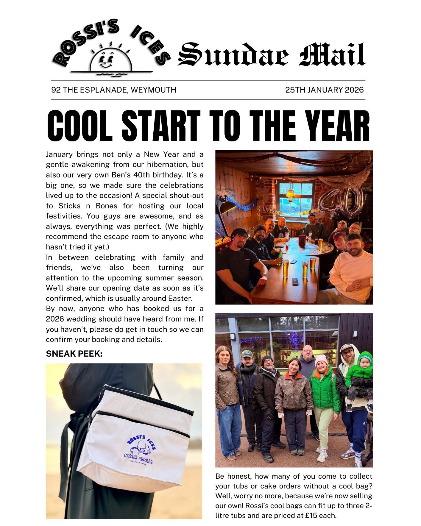 Extra extra... latest edition of Sundae Mail is here 📰