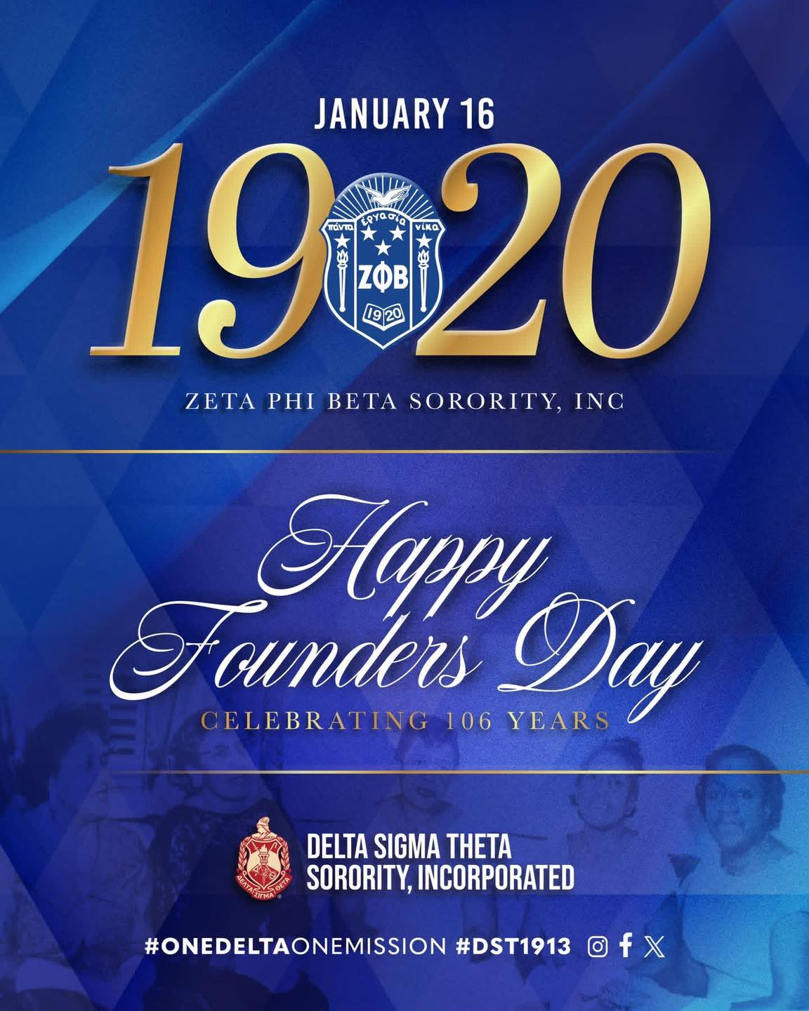 Congratulations to the finer women of Zeta Phi Beta Sorority, Incorporated on 106 years of service and sisterhood! Today we honor your steadfast commitment to scholastic achievement, unity, and uplifting communities.
May you continue to lead with purpose and impact for many generations to come!
@zphibinc1920 Zeta Phi Beta Sorority, Incorporated