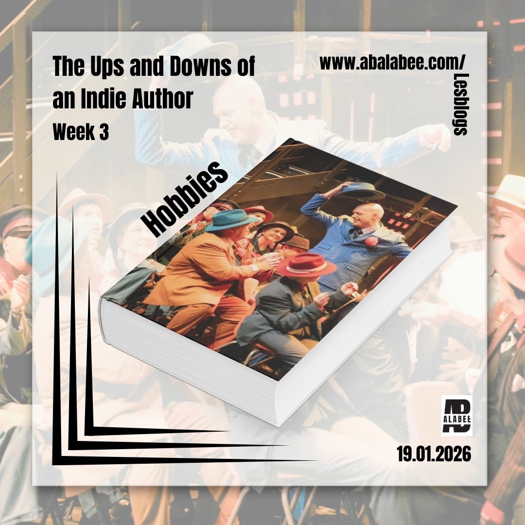 At the moment I spend a lot of time on one of my favourite hobbies: musical theatre. As I write these few words, I am in London at my daughter's house, as I have come to pick up some missing costumes for the musical Sweeney Todd, the Barber of Fleet Street that the theatre company @SOSPresents will present this week (21 to 24 January 2026) in Southampton. I'm the chairperson and costume mistress, but I won't be on stage for this production.
https://abalabee.com/Lesblogs/the-ups-and-downs-of-an-indie-author-s-life-les-hauts-et-les-bas-de-la-vie-d-une-auteure-indie-3
Personal/Job; Author/Publisher: an excerpt of my first English publication in preparation (Loudna Between Leaps: Shipwreck); Writing tips; Promo and marketing.
I took time for my hobby last week (and this week)?
And you, what happens when do you indulge in your hobbies?
#abalabee #authorlife #sciencefantasy #authorblog #novelexcerpt