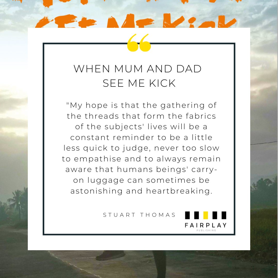 In these times, we were reminded of this by one of our authors, Stuart Thomas, in his book 'When Mum and Dad See Me Kick'. Something to be mindful of.
#kindness #mindfulness