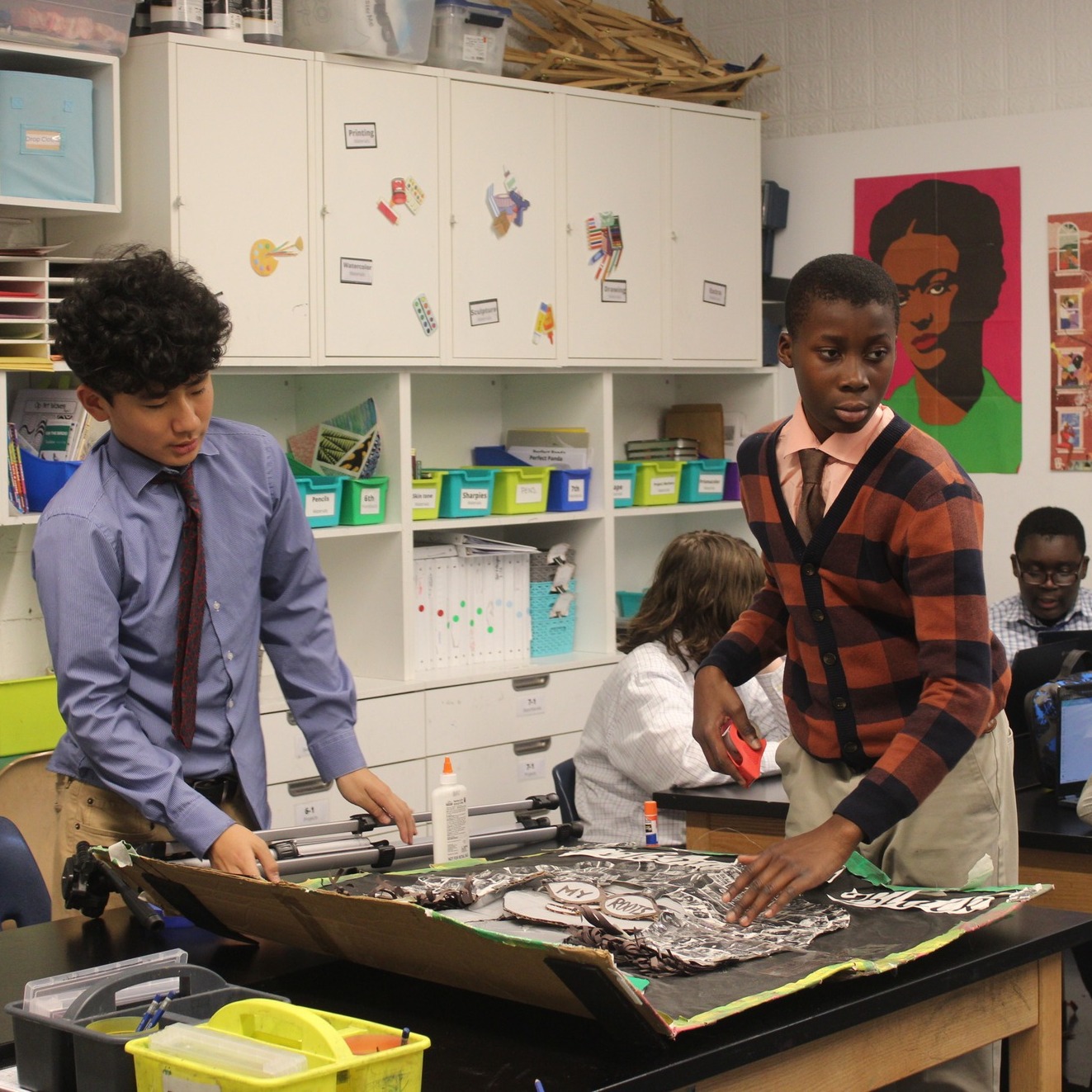 Pictures from Friday Enrichment! Every Friday, during last period, the boys get to enjoy a fun elective led by their teachers. Our young scholars get a rich understanding and experience in different activities and life skills including Crochet, Yearbook, Personal Finance, and more led by our amazing teachers and even a GJA Board Member. #haveagjaday #financialaidforall #needblindadmission