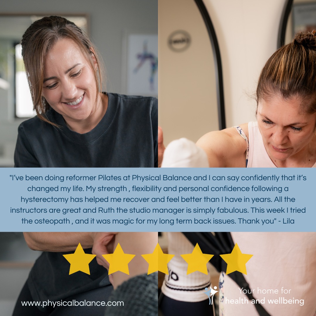 What a lovely Google recommendation we had recently following classes at @thestudioatphysicalbalance and an Osteopathy appointment here in clinic - thank you Lila 😊 We always appreciate your feedback. If you would like to recommend us, you can leave a review on Google or on our Facebook page where it will help others to find us too ❤️ You can find links to both in our bio #physicalbalance #thestudioatphysicalbalance #basingstokeclinic #clientreview #clienttestimonial #osteopathybasingstoke #osteobasingstoke #pilatesbasingstoke #reformerpilatesbasingstoke