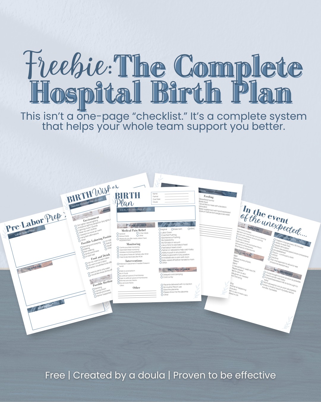 Want to know how to actually get your birth plan read in the hospital?
You make it easy.
Because most providers are not reading long birth plans.
They’re scanning. Fast.
So if your plan is too long or too detailed, it gets skimmed or ignored, even though your preferences are valid and important.
That’s why I created The FREE Complete Hospital Birth Plan.
It’s 4 parts total:
✅ 3 pages for YOU + your support team
✅ 1 page (front + back) for your provider
And the provider page is divided by stages of labor so they can focus on what matters in the moment.
So your partner can literally say,
“Here’s what we want for pushing,”
and show the exact section, without anyone having to sort through a whole page of unrelated preferences.
That’s how you advocate without chaos.
Link in bio.
