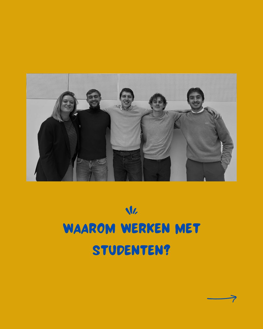 Studenten aan het roer van jouw marketing? 🤔 Reken maar.
Soms wordt gedacht dat ervaring in jaren zit. Wij geloven dat ervaring zit in doen, durven en voorop lopen. Onze status als student-ondernemers is daarbij geen nadeel, maar juist onze geheime wapen. 🚀
Swipe naar rechts om te zien waarom wij anders naar jouw zaak kijken:
1️⃣ Digital Natives: Wij hoeven sociale media niet te leren, wij leven erin.
2️⃣ Frisse Kennis: Wat we vandaag leren in de collegebanken, passen we morgen toe op jouw feed.
3️⃣ Gedrevenheid: Wij zijn 'jonge honden' die écht willen knallen voor jouw resultaat.
Benieuwd naar de gezichten achter Studio Nabij? Op onze website stellen we ons uitgebreid aan je voor! (Link in bio)
#studionabij #studentondernemer #jongondernemen #marketingbureau #frisseblik #digitalnatives #socialemediastrategie