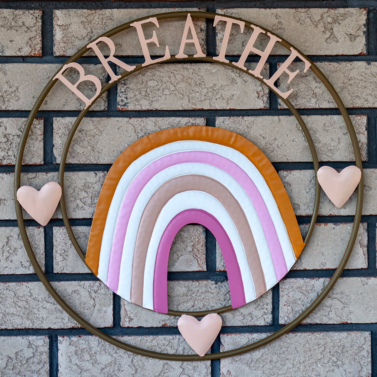 This large metal sign in lovely boho colours is ideal for a yoga studio or a child's room.
#muskokamercantile #muskokashipyards