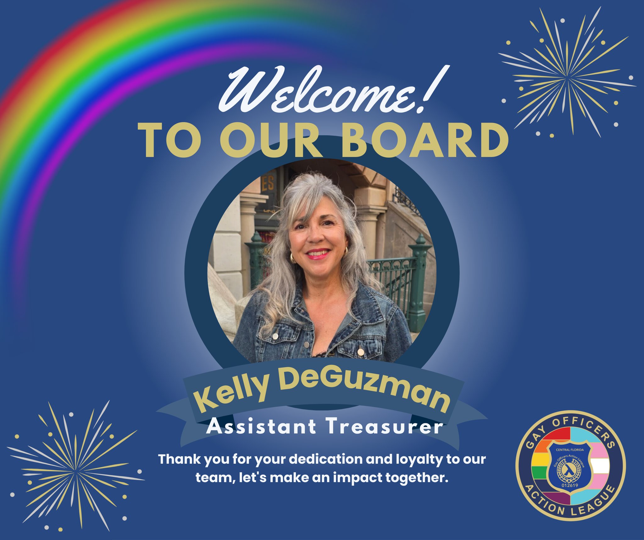 Welcome Kelly DeGuzman to our Board of Directors!
We’re thrilled to have you and look forward to the impact you’ll make.
#GOALcfl 🌈🚔
