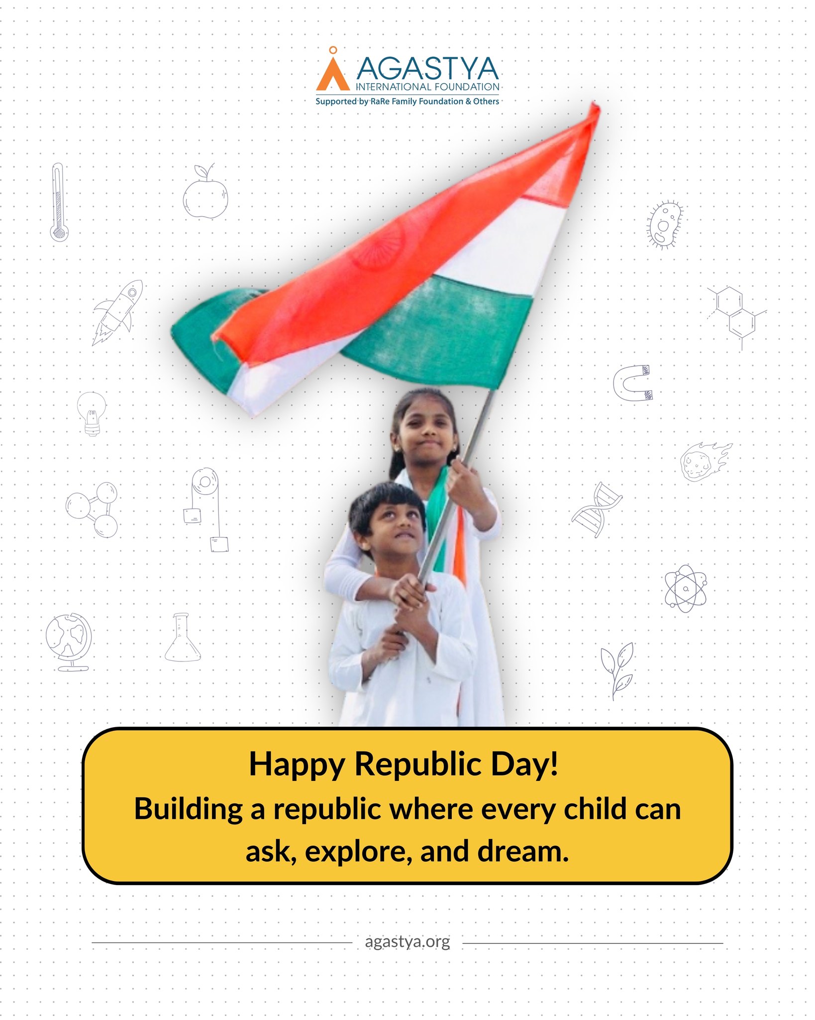 This Republic Day, we celebrate the idea of a Republic where curiosity is welcomed, questions are encouraged, and every Child gets the space to explore and dream. That’s the future we work towards, every day. 🇮🇳