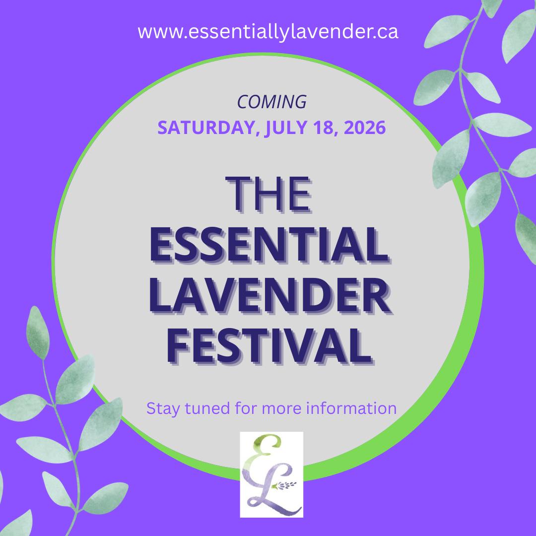We are so excited to announce that we will be hosting our first Essential Lavender Festival this Saturday, July 18, 2026 at Essentially Lavender so mark your calendars. Stay tuned for more information!
#lavenderfestival #essentiallavenderfestival #teeswater #explorethebruce #ruralgardensofgreyandbrucecounties #walkerton #kincardine #ripley #wingham #huroncounty #lavenderfarm #entertainment
