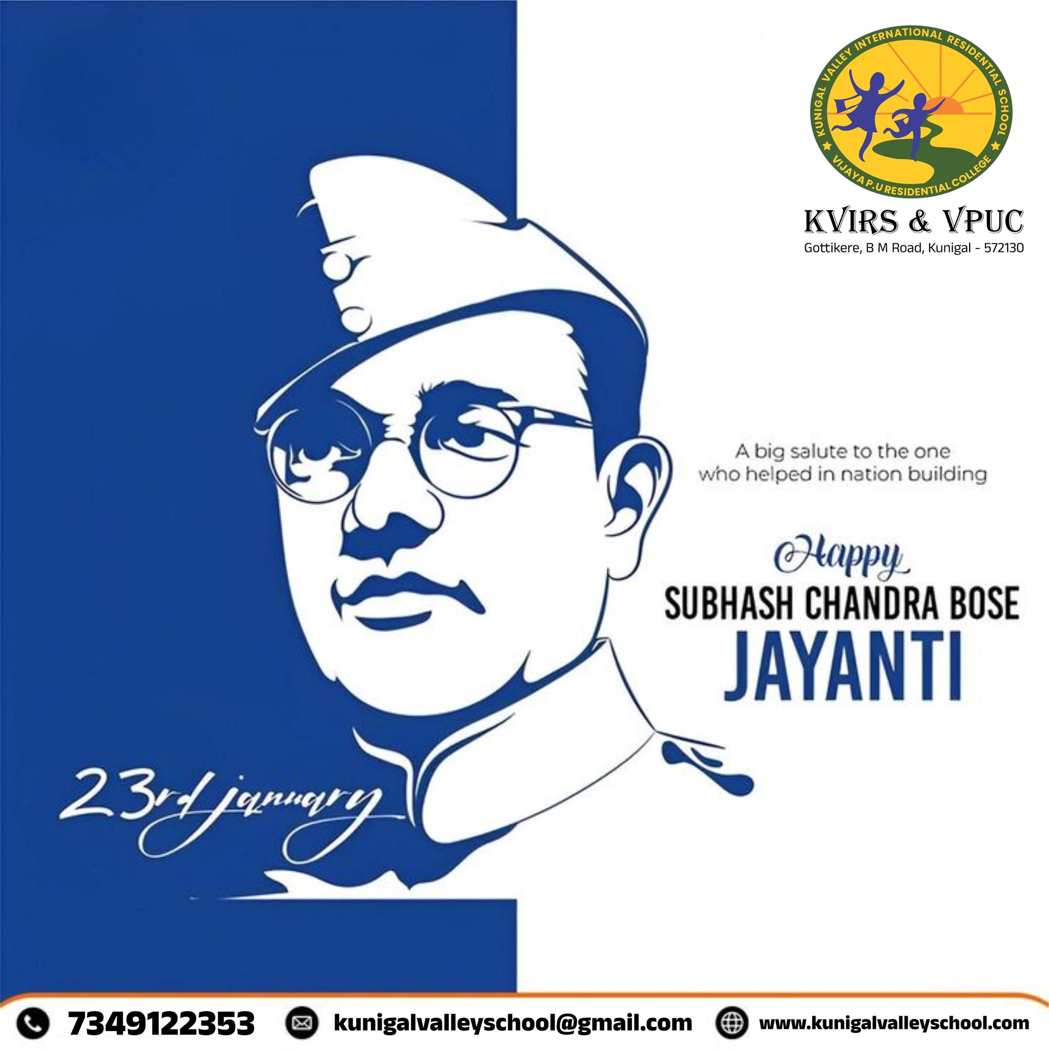 On the birth anniversary of Netaji Subhash Chandra Bose, we pay tribute to his fearless spirit and love for the motherland.
Warm Greetings on Subhash Chandra Bose Jayanti!
#SubhashChandraBoseJayanti #Netaji #NationalHero #Inspiration #Patriotism #IndianFreedomFighter #RememberingNetaji