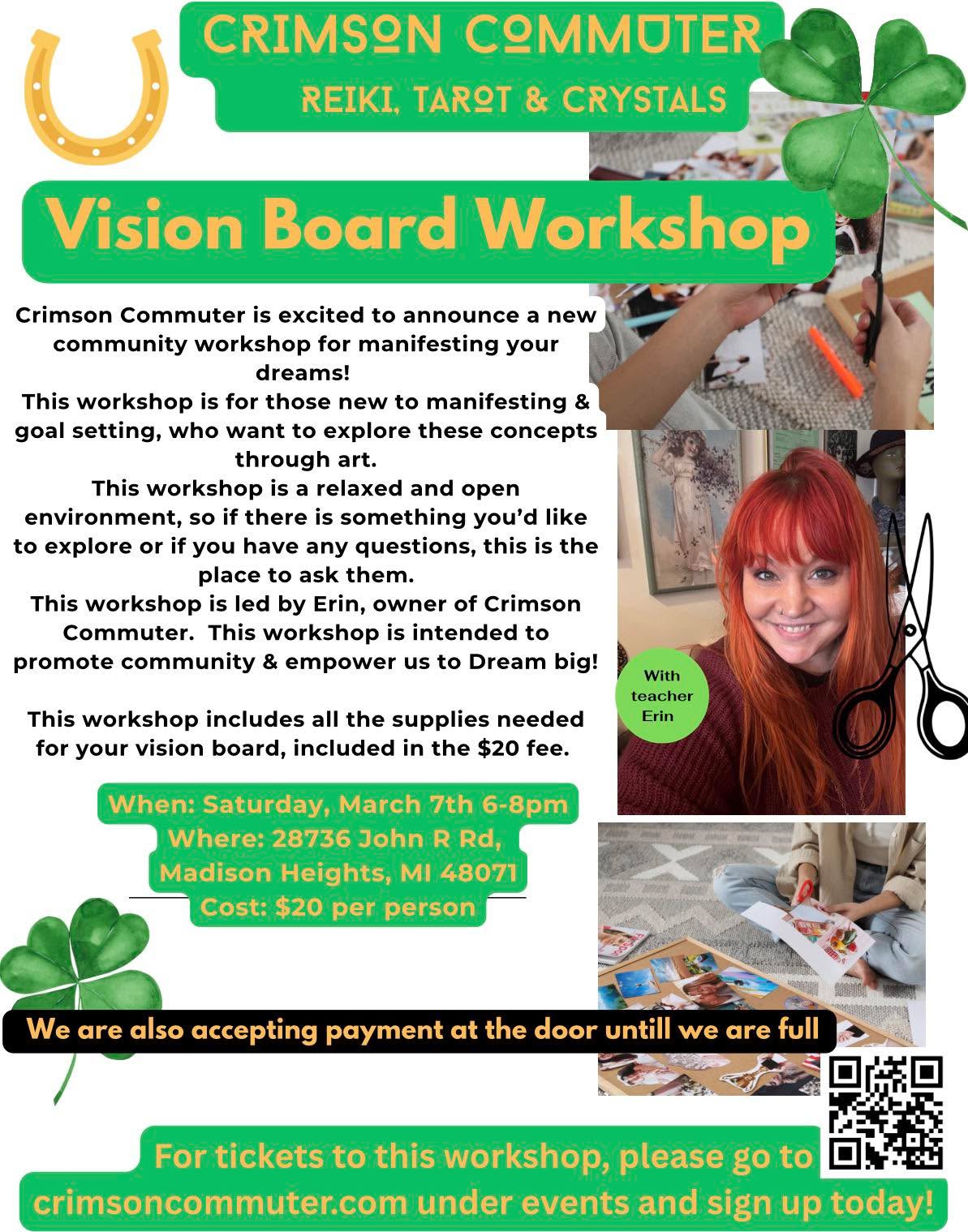 With all the popularity we are offering the vision again in march. If you are looking for ways to manifest vision boards are a great way to make your dream attainable and closer than you think✨🙌🏼💚