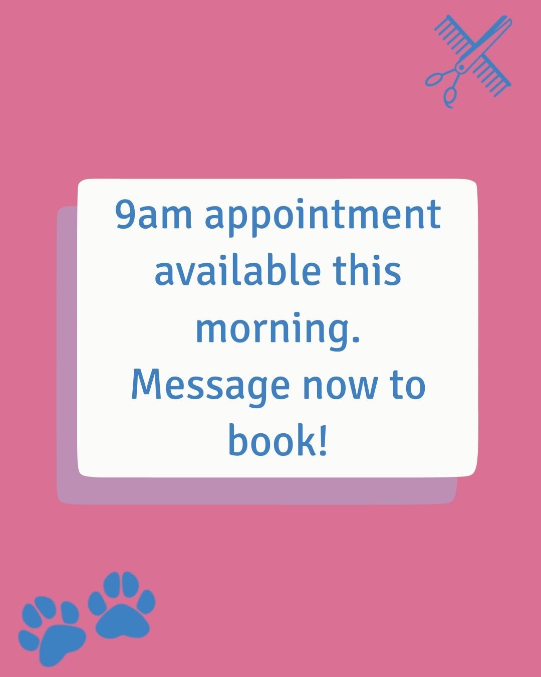 ❗️Appointment available this morning❗️
This week so far we have taken a hit with cancellations and no shows. Due to this we have a couple appointments available today. Please message via our socials to get you in this morning.
Thank you 😊