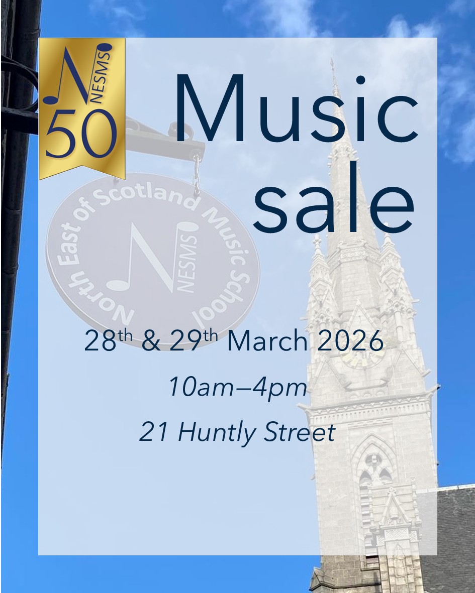Our music sale is this weekend! Join us at 21 Huntly Street to browse a selection of music of all levels, with both donated and ex-library items 📚 🎶
Please note this is not a bring and buy, and we are not accepting any music donations at this time.