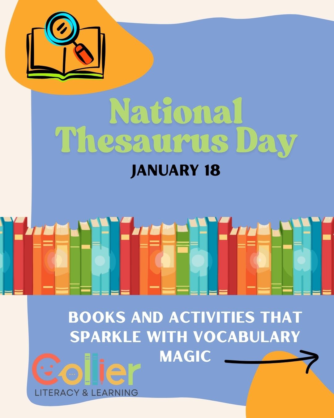 đŹ Letâs celebrate National Thesaurus Day! Explore words big and small and discover new ways to say them! From âhappyâ to âdelighted,â letâs make today a day for synonyms.
It might seem like a silly thing to celebrate, but a day that helps build love for language and vocabulary is something we can absolutely get behind! We love to look deeper into how words work and explore fun new ways to express ourselves! We are sharing some fun books to read, absorb or experience and family activities that can work today or any day!
#NationalThesaurusDay