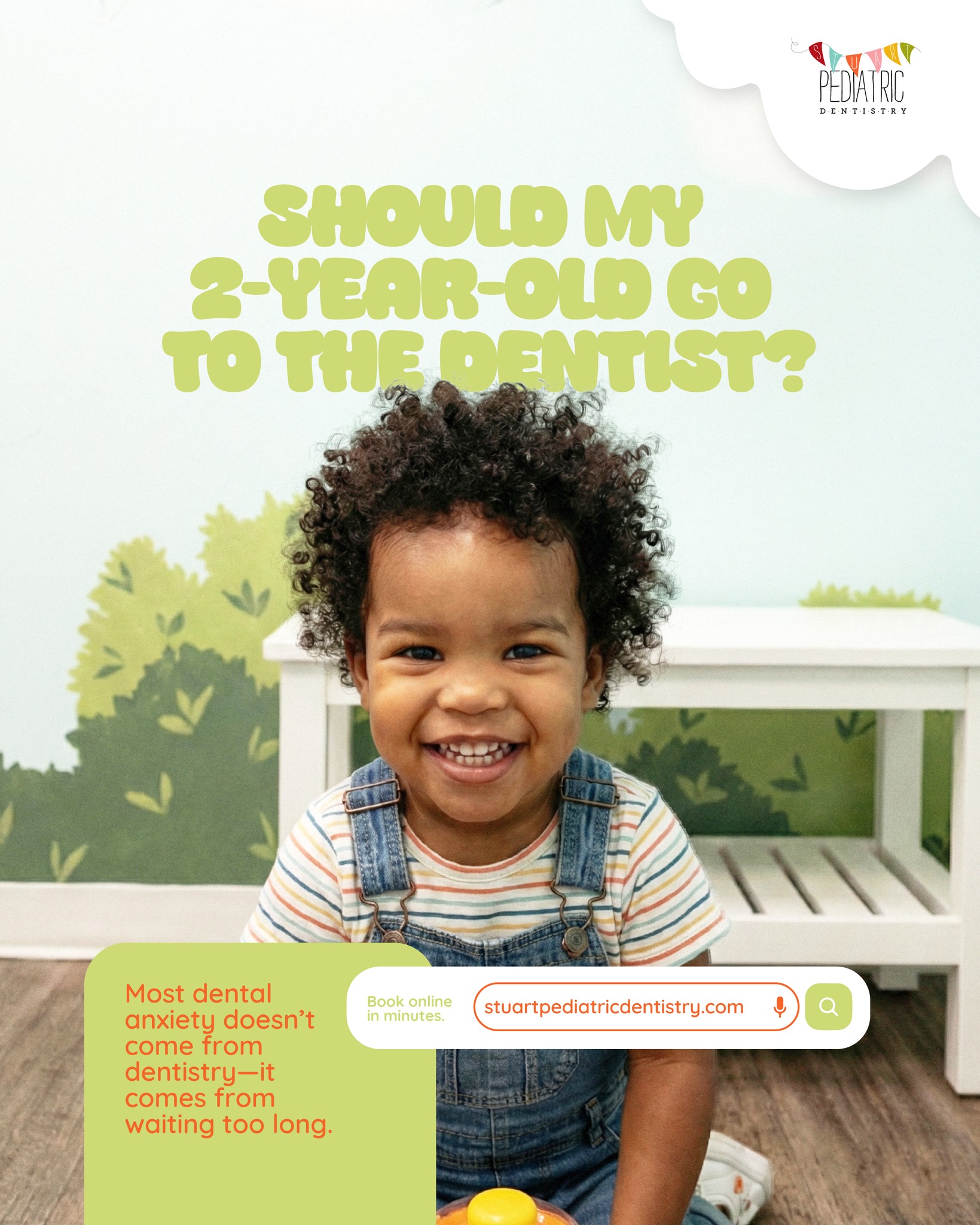 A toddler visit isn’t a “cleaning appointment.”
It’s a systems check—because at 2, decay risk is mostly about patterns, not “bad teeth.”
We’re looking at:
• eruption + development (is everything coming in as expected?)
• plaque + brushing reality (parents are still doing the brushing—and that