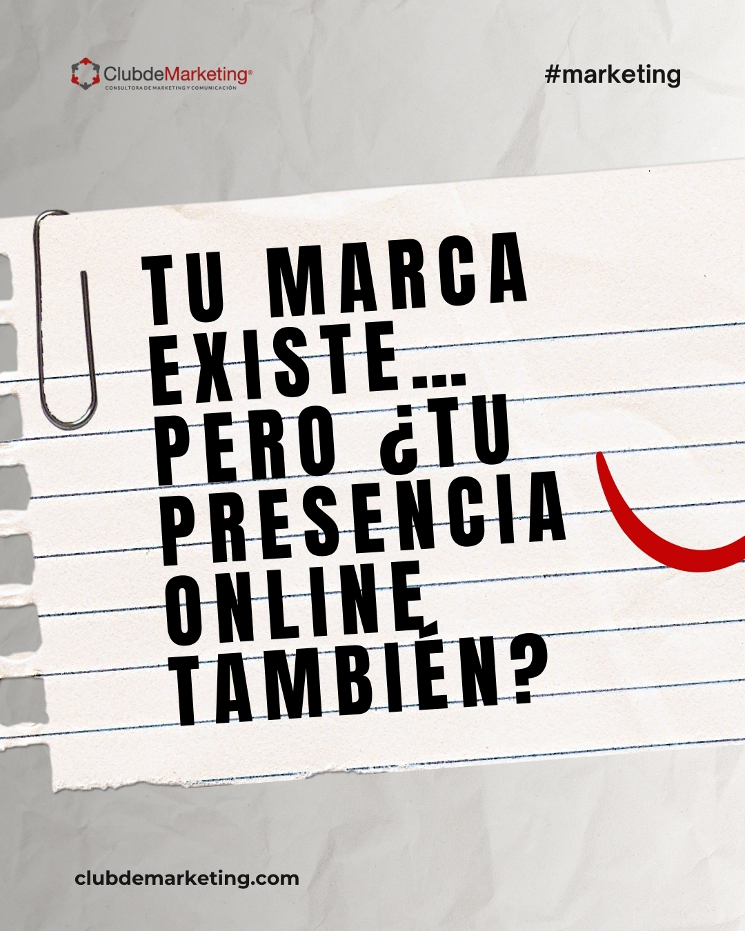 Tu marca puede estar funcionando,
pero si no aparecés cuando te buscan, estás perdiendo oportunidades reales.
Hoy la visibilidad no depende solo de Google.
También importa cómo te leen los buscadores, las plataformas y los sistemas de IA.
Por eso analizamos tu presencia online de forma integral
y la convertimos en información accionable para tomar decisiones.
Si querés saber dónde estás parado y qué ajustar,
esta auditoría es un buen punto de partida.
📲 Escribinos por mensaje directo
👉 Más info en www.e-clubdemarketing.com.ar
#PresenciaOnline #MarketingEstrategico #AuditoriaDigital #VisibilidadDigital #NegociosB2B #PYMES #ClubDeMarketing