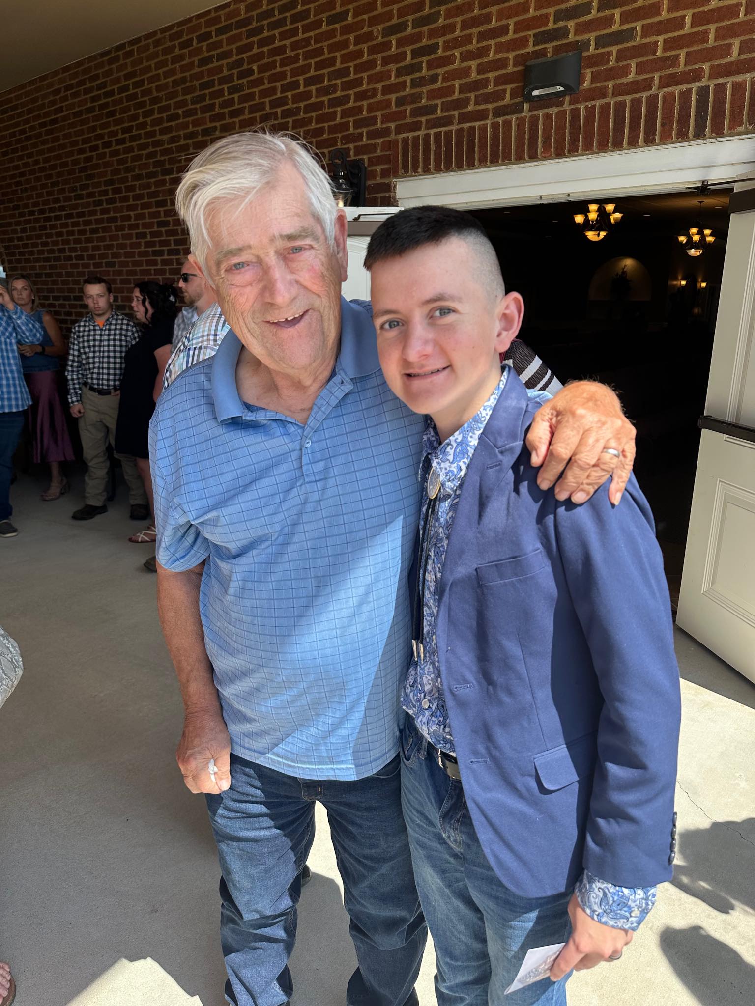 Me and My Great-Great Uncle Ernest Spangler back in August! He’s my great grandmother Lovel Crabtree’s brother