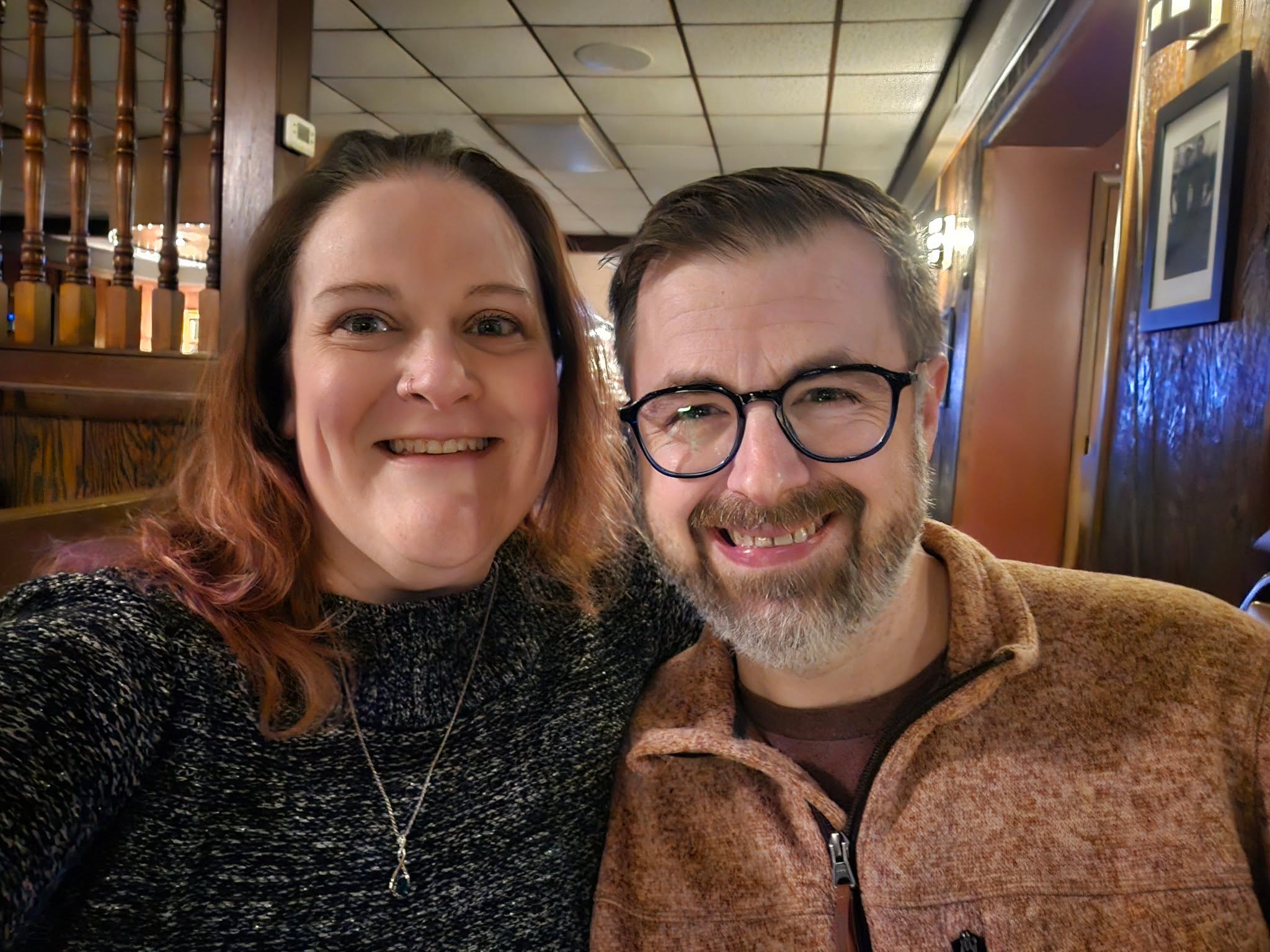 Yesterday’s news and sports were rough, but we still snuck out for a lovely birthday dinner and a game night with Jared & Megan—such a win.
Now the winter storm has us fully housebound, so I’m hoping for energy, creativity, and patience to make it through today… and maybe tomorrow too. ❄️😂