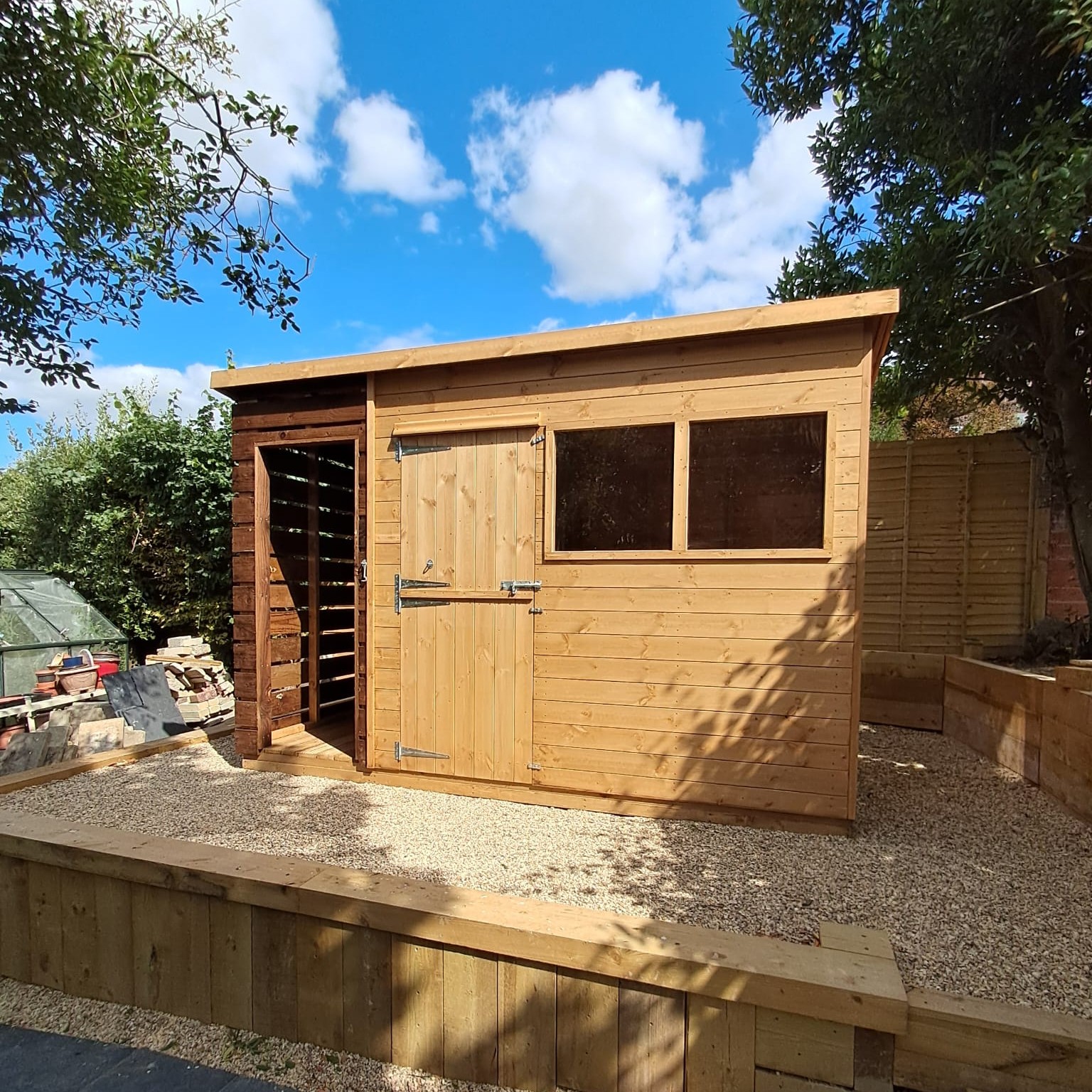 Combination Buildings!
Achieving two things at once!
Combinations of:
Log stores and sheds
Summerhouses and sheds
Gazebo's and sheds
Potting sheds and sheds
To name a few... you design your perfect combination.
Currently 10% off building prices!!
📞01935 891007
📨sales@halstocksheds.co.uk
🌐www.halstocksheds.co.uk