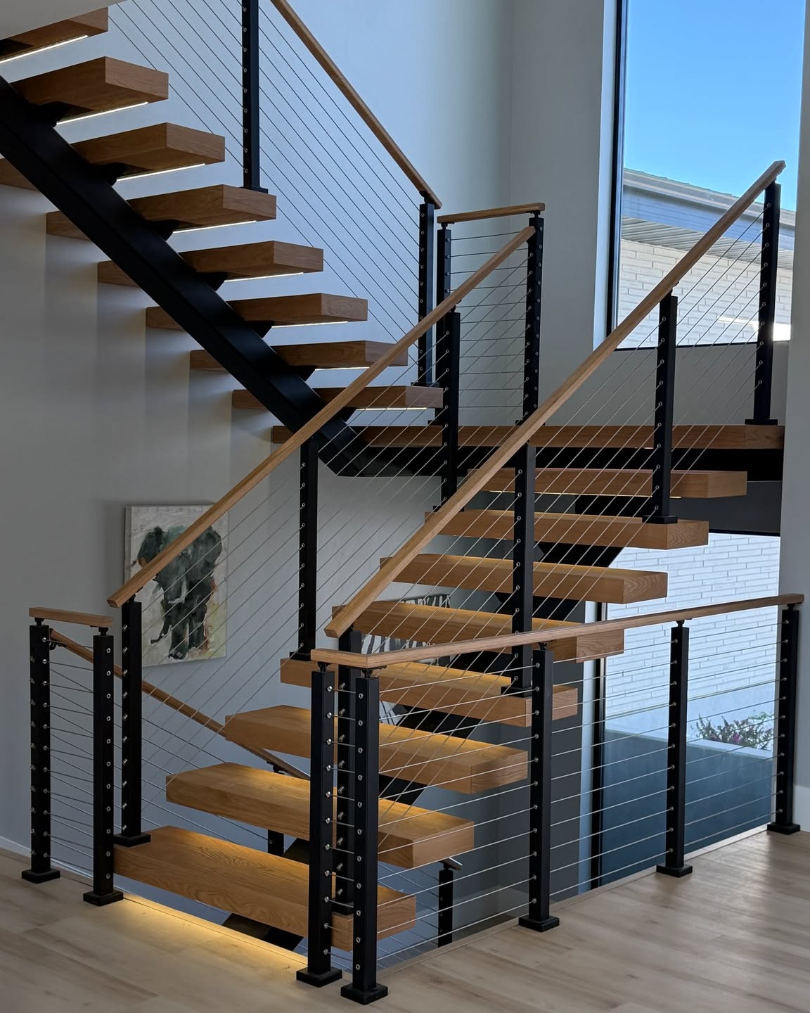 We build every project like it is going into our own home.
From the warmth of the wood to the strength of the steel, this railing was made to last and to be lived in.
Could you see this in your space?
#CableRail #ModernLiving #DesignDetails #HomeInspo #railings #metalworks #fabrication #metaldesign #steelworks #americaneaglewelding #design #modernsteel #custom #metalrailing #architecture #utahdesigner #homedecor