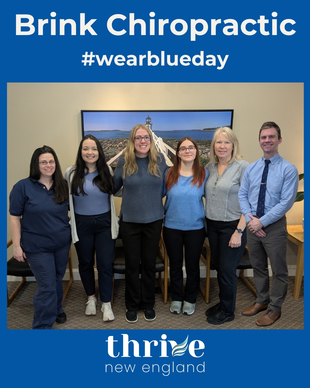 Thank You, Brink Chiropractic
We are grateful to Brink Chiropractic for standing with us in support of #WearBlueDay and Human Trafficking Prevention Month.
Even though January 11 marks the official Wear Blue Day, awareness doesn’t stop on one day—and neither does prevention. All month long, we are wearing blue to spark conversations, educate our communities, and protect those most at risk of exploitation.
When local businesses like Brink Chiropractic show up, it sends a powerful message: our community cares, and we are committed to prevention, education, and healing.
Thank you for helping shine a light and standing with survivors. 💙
@brinkchiropracticclinic #WearBlueDay #thrivenewengland #EndExploitation #SupportSurvivors