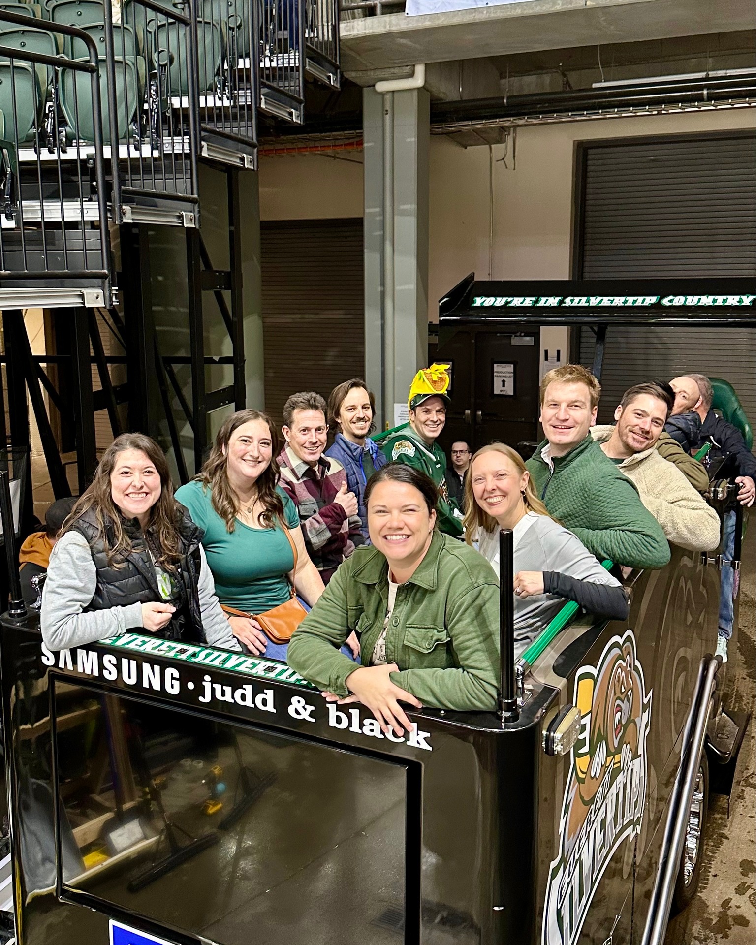 Last week, the Transpo team cheered on the Everett Silvertips and got a behind-the-scenes thrill with a ride on the Zamboni. Always fun to spend time together and support our local teams.