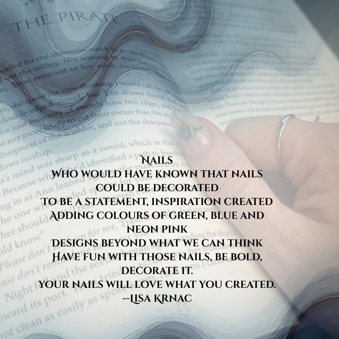 My daughter did my nails and so I decided to write a poem. She is so talented, I had to post. #poetry #lisakrnacpoetry #writing #nailinspiration #reading