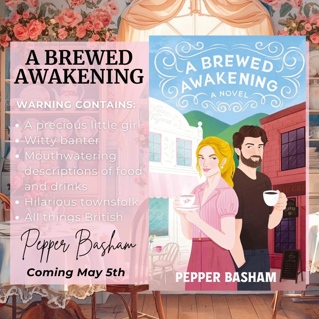 ⭐⭐⭐⭐⭐
Do not read A Brewed Awakening by Pepper Basham when you are hungry. 😋
Triggers: A precious little girl, mouthwatering descriptions of food and drinks, and all things British!!!
See my full review: https://www.genabessire.com/post/book-review-a-brewed-awakening-by-pepper-basham
Coming May 5th!!!! 🥳 A Definite Preorder! https://www.amazon.com/Brewed-Awakening-hilarious-enemies-lovers-ebook/dp/B0FFSFHKLD/
#bookstagram #abrewedawakening #comingsoon #christianfiction #bookreview #pepperbasham #romance #blameitonabashambook #cleanreads
I received a complimentary copy of this book from Pepper Basham and Thomas Nelson Fiction. Opinions expressed in this review are completely my own.