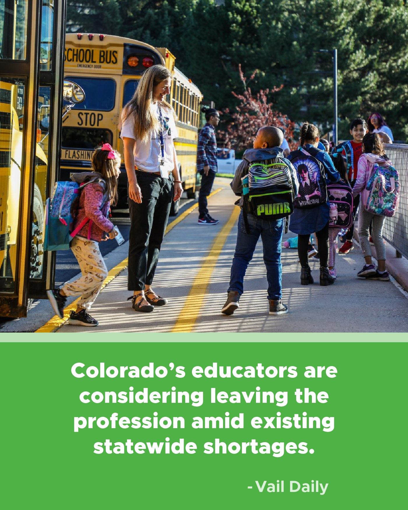 Colorado’s educators are considering leaving the profession amid existing statewide shortages. Here’s what teachers say needs to change.
Thank you, @vaildaily for this story.
Read here: https://www.vaildaily.com/news/colorado-teachers-quitting-high-work-low-wages/
EFEC is committed to being part of the solution. Learn more at efec.org