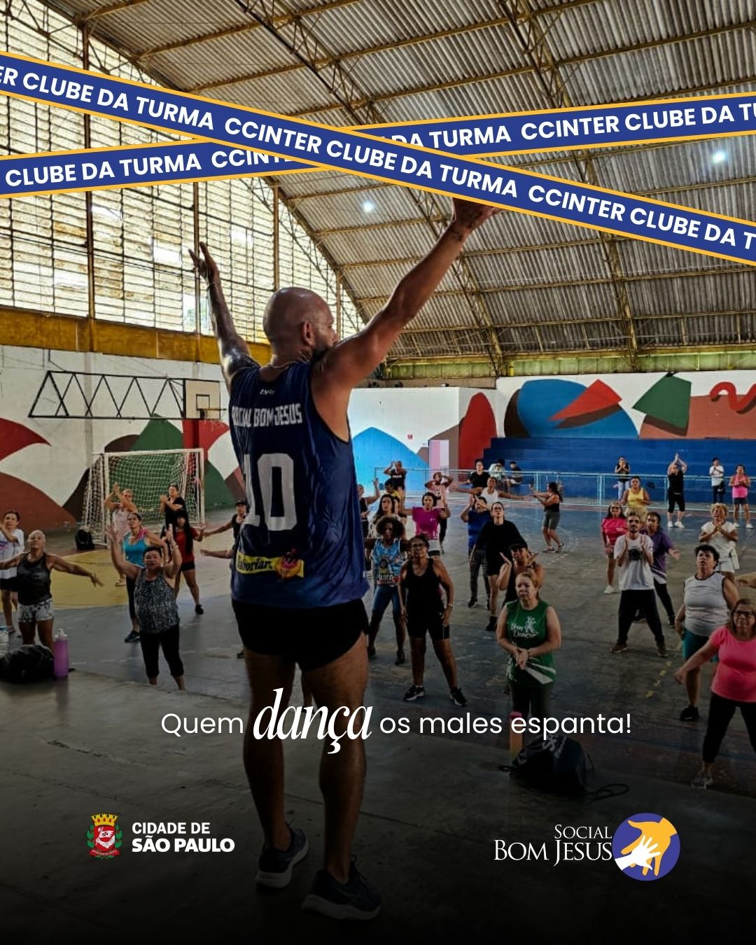 No CCINTER Clube da Turma, a energia foi contagiante com o aulão de dança do professor Rafael! 🎶✨
Teve ritmo, movimento e muita alegria — porque quando a música começa, os problemas ficam de lado e a diversão toma conta.
👉 Dançar é saúde, é expressão e é também convivência. Mais um momento incrível que mostra como o Social Bom Jesus transforma através da cultura e do movimento.