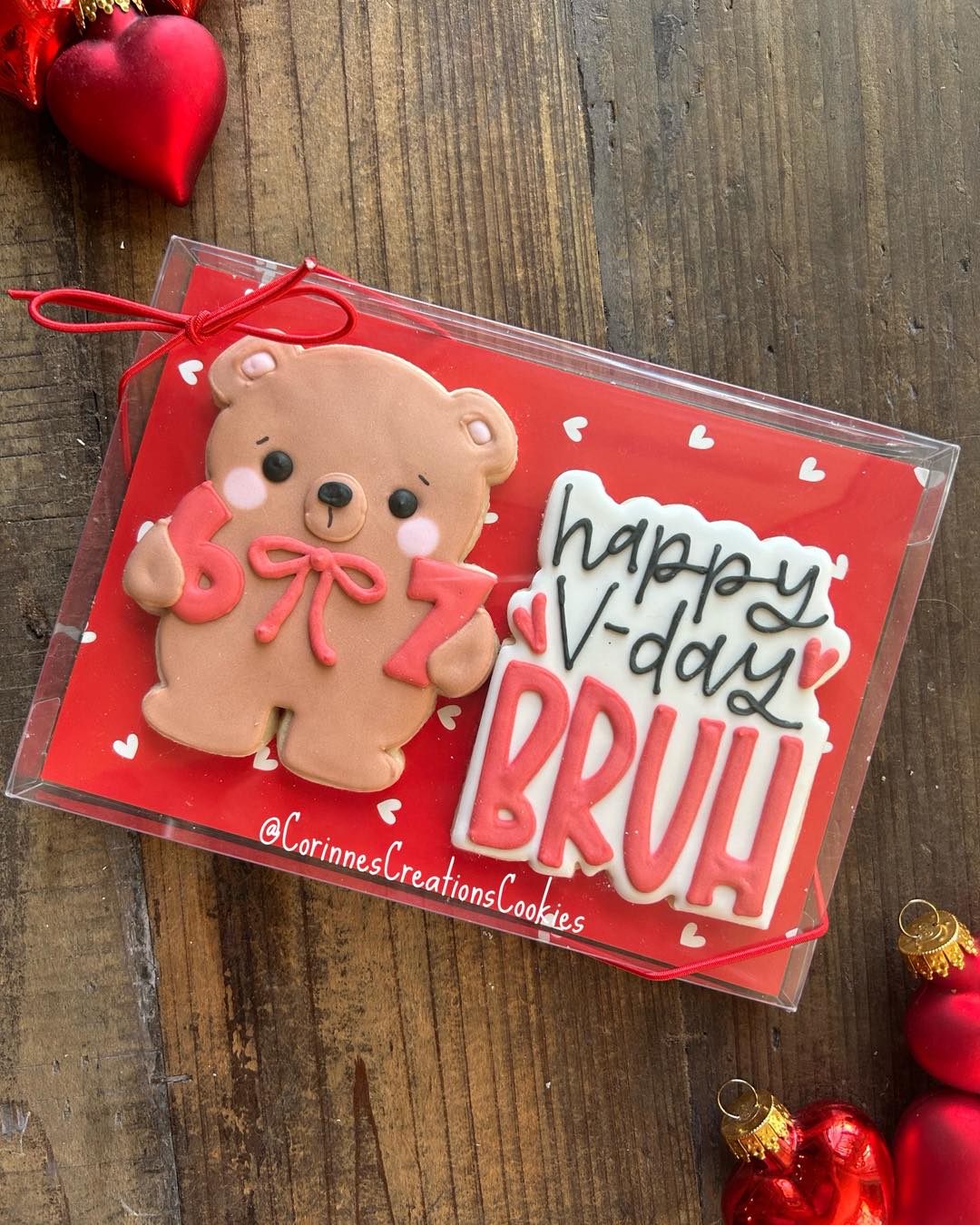 If you have kids, chances are you know how much they love a good 6-7 reference. Make their Valentine’s Day extra special with these
6-7 cookie sets. Pre-order now at corinnescreations.com/shop.
.
.
.
#love #classvalentines #valentinesdaygiftideas #treats #valentinesday #valentinesdaygift #cookiegifts #valentinesdaycookies #thewoodlandstxcookies #sugarcookies #teachergifts #decoratedcookies #thewoodlandstx #sixseven #67trend #67