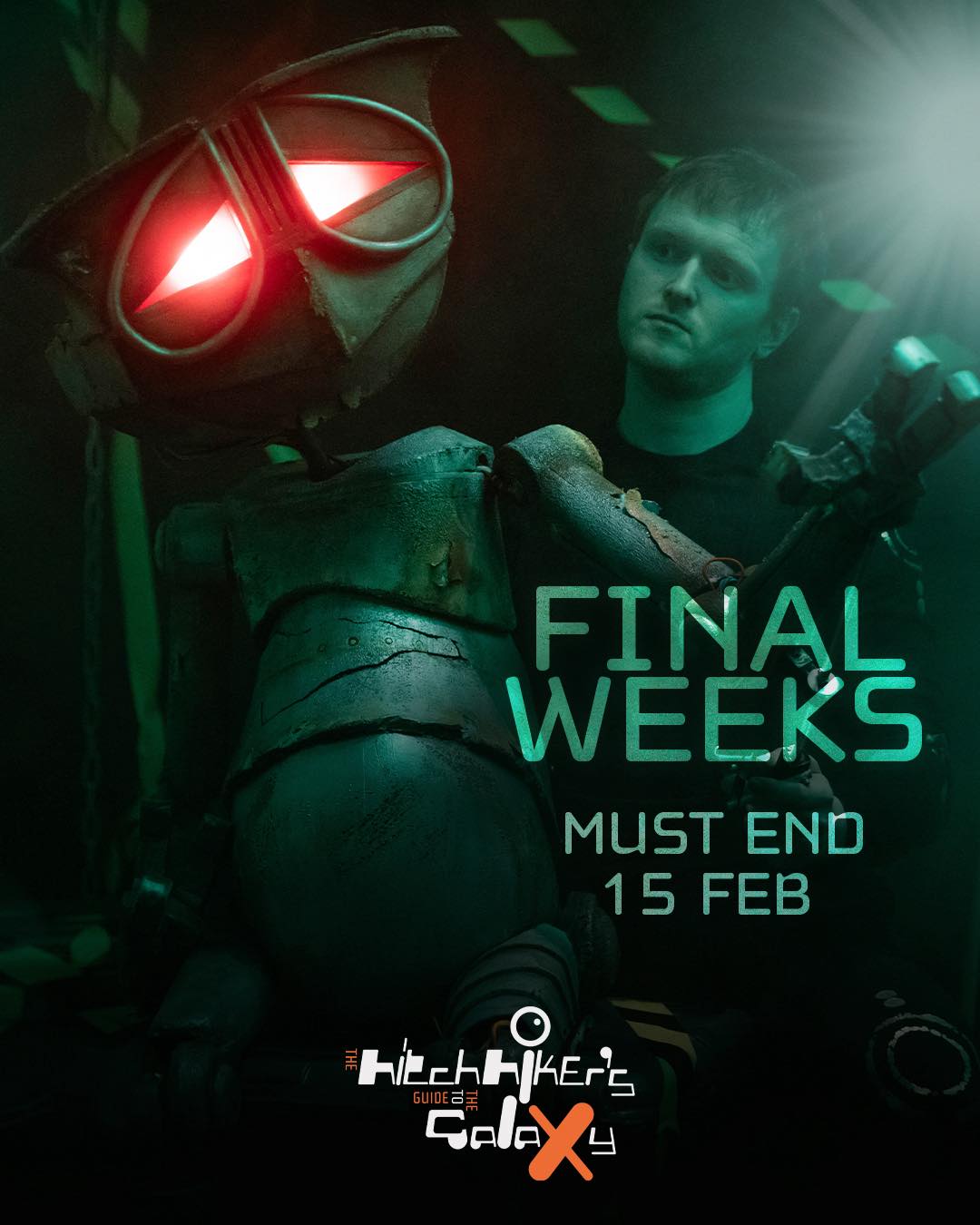 Mark the date in your diary - 15th February is our final performance. Will you be joining us on an adventure before then? 💫
#HitchhikersGuideLive