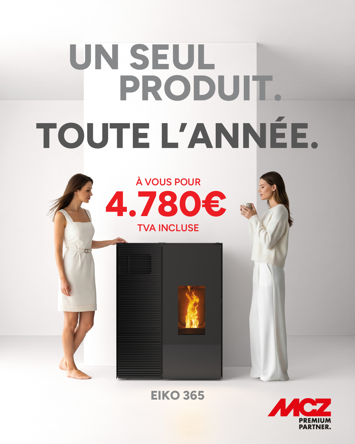 🌟 Élégant, polyvalent et facile à utiliser : EIKO 365 est désormais à vous au prix de lancement de 4 780 € (TVA incluse).
Une solution @mcz.france pensée pour vous accompagner toute l’année : en été, elle rafraîchit votre intérieur grâce au système de refroidissement ; en hiver, elle le chauffe avec la technologie Core. Le tout sans unité extérieure et sans évacuation des condensats.
👉 EIKO 365 : la révolution que vous attendiez !