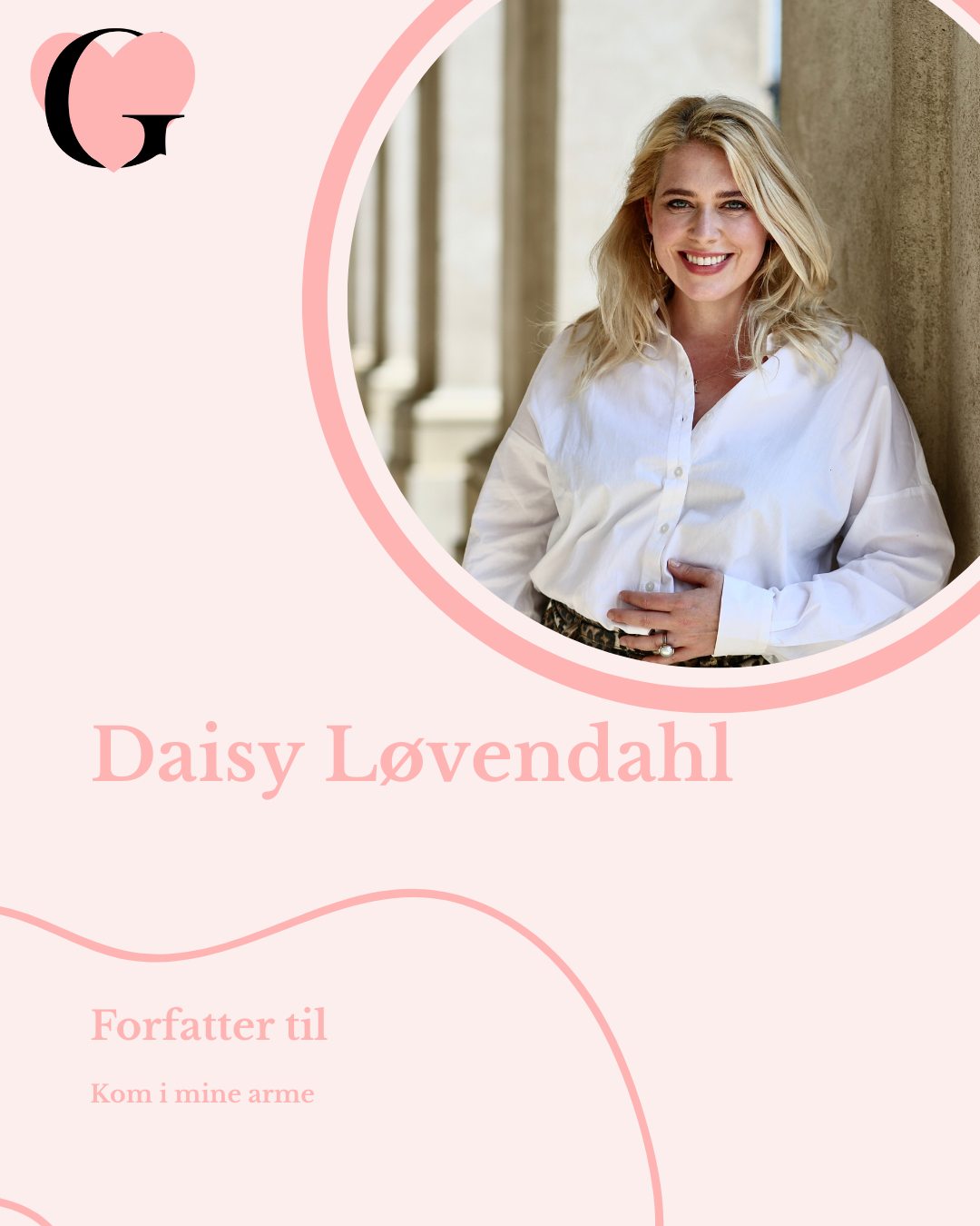 Daisy er igen i år med, når GUNST åbner dørene for alle romance-elskere.
Daisy Løvendahl er kendt for at kunne udtale sig klogt om sex, lyst og parforhold på en måde, der går dybere end de gængse klicheer. Hun er personlig rådgiver, parterapeut, sexolog, forfatter og har en kandidatgrad i filosofi og kommunikation. Daisy har gennem mere end 12 år haft over 3.000 samtaler og er den person, mennesker opsøger, når de har brug for et perspektiv på kærligheden til sig selv og sin partner. Daisys bog KOM I MINE ARME giver læseren redskaberne til at få et bedre parforhold med forskningsbaseret viden, fortællinger fra det virkelige liv, øvelser og spørgsmål til refleksion. Når du lægger bogen fra dig, ved du meget mere om, hvordan du skaber mere lyst og intimitet - og bogen er omtalt som intet mindre end den danske sexbibel.
Fotograf: Sara Roland
