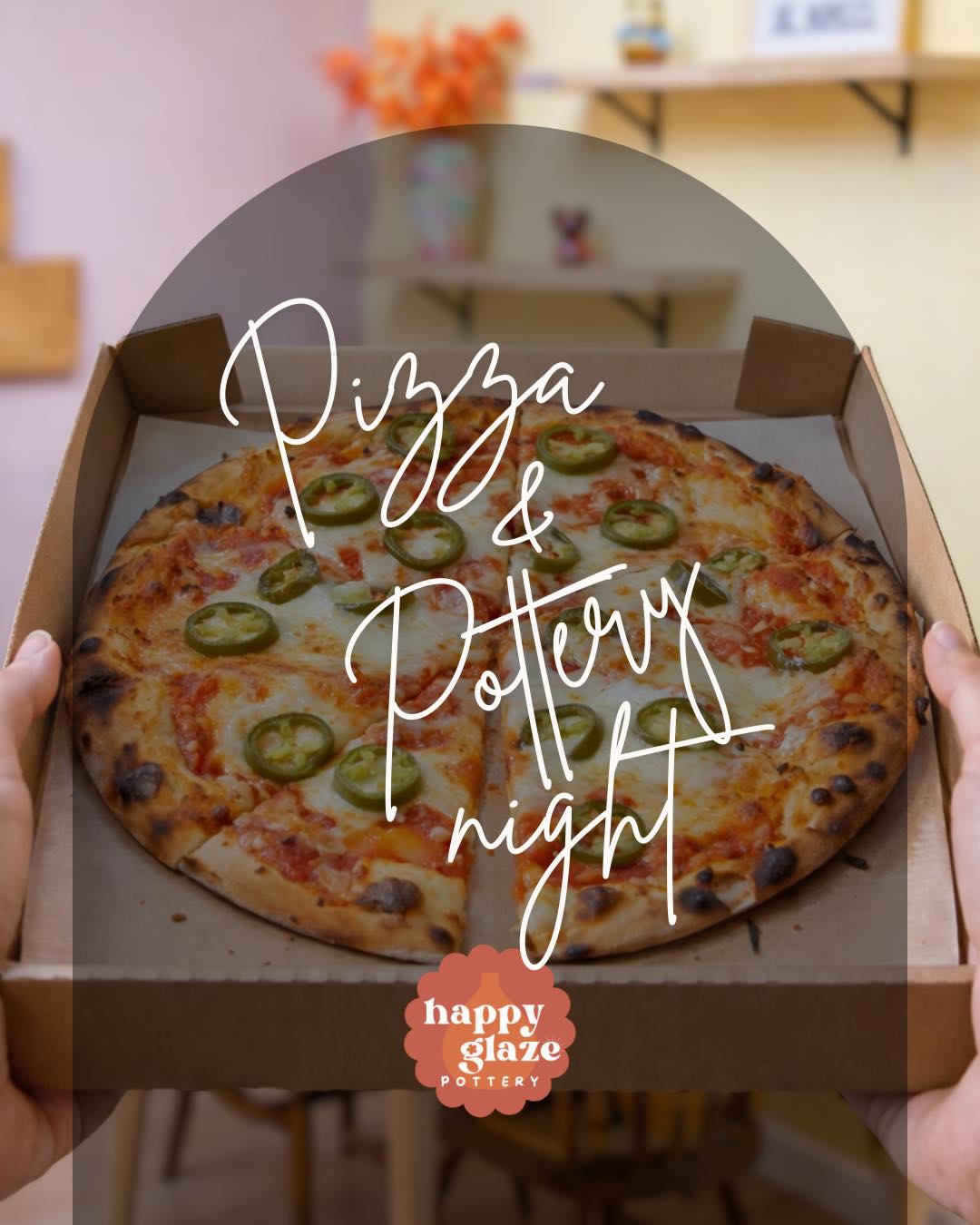 🍕🎨 Pizza & Pottery is BACK! 🎨🍕
It’s backkkk… and honestly, we’re so excited - we know you all loved this one last time 😍
We’re so excited to welcome back exevalleypizzaco, who’ll be serving up their delicious pizzas while you paint 🎨🍕
📅 Thursday 19th February
⏰ 3–5:30pm
👨👩👧👦 Family-friendly session
Your ticket includes one 12” pizza per person (yes please 🍕) alongside a relaxed pottery painting session that’s perfect for families, friends, and some half term creative time together ✨
⚠️ Booking & pizza pre-order essential – this one fills up fast and we don’t want anyone missing out!
Bookings now live 👉 visit the what’s on page on our website - link in bio!
Tag who you’re bringing 👇💛
#HappyGlazePottery #FamilyFunDevon #PotteryPainting #CreativeTime #PizzaAndPottery 🍕