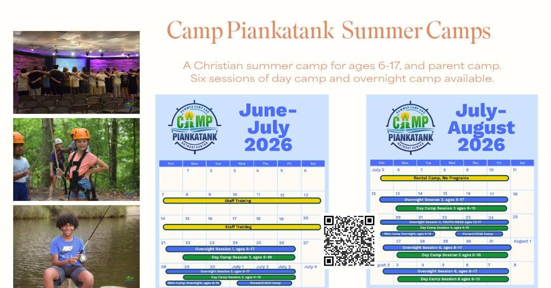 While you're all hunkered down ready for the snow, it's a great time to remember the warm days of summer. Make your plans now for summer 2026 to be the best yet, with a camp session at Camp Piankatank. Plus, this is the last week to enjoy $25 off a summer camp registration! Use code 'earlybird' before January 31.