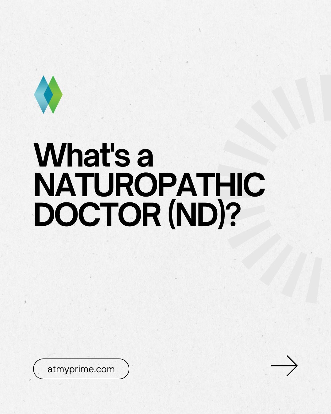 What's a NATUROPATHIC DOCTOR (ND)?
Prime Wellness boasts 3 Naturopathic Doctors! However, many people don't know what an ND is. Here are some facts to fill you in!
💡 An ND is a health professional who is trained in a system that emphasizes treating the whole person, utilizing natural therapies that capitalize on the body's ability to heal itself.
🤝 NDs typically EDUCATE & EMPOWER the patient to take an active role in their health. It's a partnership, so you have support to obtain your health goals.
⏳ ND's often SPEND MORE TIME WITH PATIENTS, CUSTOMIZING and INDIVIDUALIZING their programs.
We go at YOUR PACE. Are you ready to start?
Link in bio.
858-675-7072 📞
#primewellness #sandiego #chulavista #oceanside #healthandwellness #naturopathicdoctor