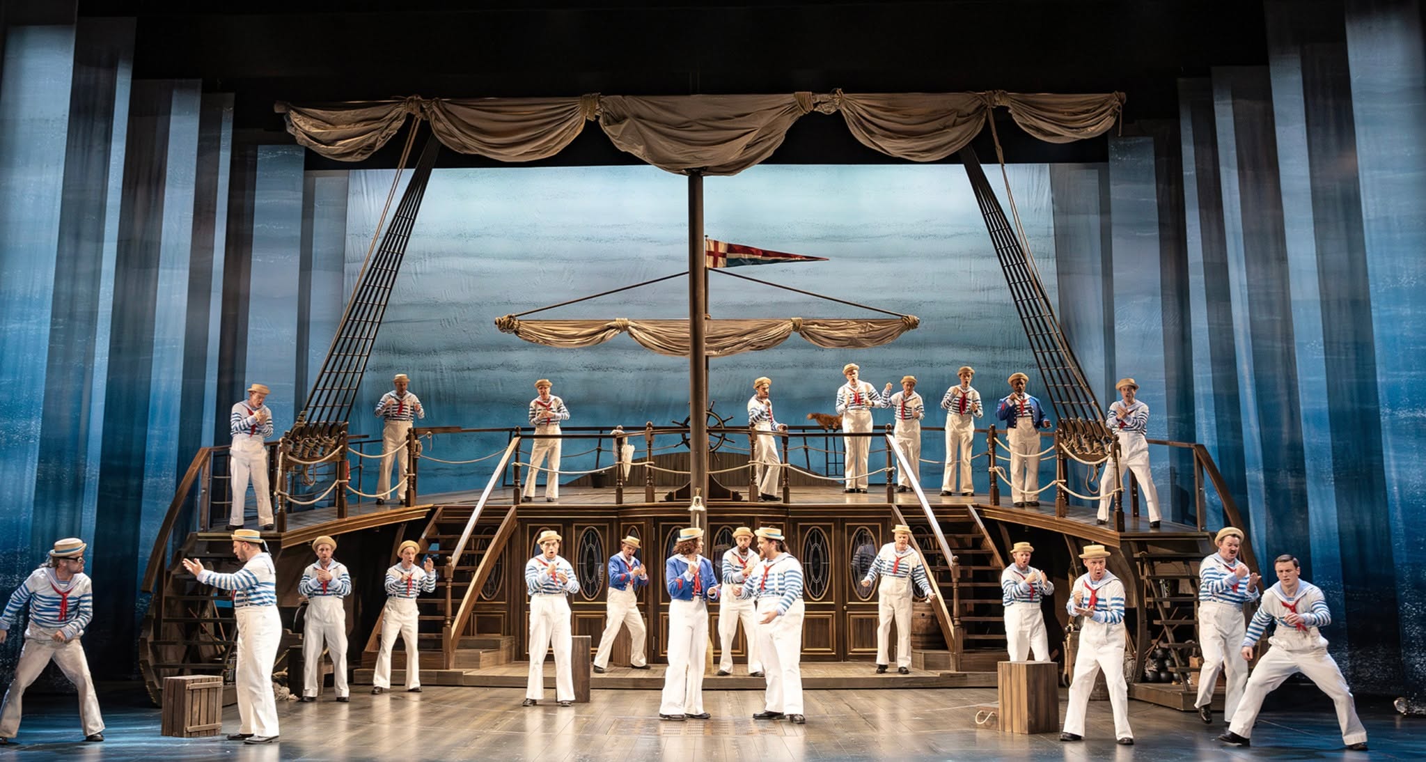 H.M.S. Pinafore - Ralph Rackstraw - @englishnationalopera
Final week on board the ship 🚢
Catch us 4/2, 5/2 and 7/2 ⚓️
Captain Corcoran • John Savournin
Ralph Rackstraw • Thomas Atkins
Dick Deadeye • Trevor Eliot Bowes
Boatswain • Marcus Farnsworth
Carpenter • Alaric Green
Josephine • Henna Mun | Eleanor Sanderson-Nash
Cousin Hebe • Bethan Langford
Mrs Cripps/Buttercup • Rhonda Browne
Sir Joseph Porter • Neal Davies
Auntie Melanie · Mel Giedroyc
Stage director • Cal McCrystal
Conductor • Matthew Kofi Waldren
Set designer • Takis
Costume designer • Takis
Lighting designer • Tim Mitchell
Revival Lighting Designer • Ian Jackson-French
Choreographer • Lizzi Gee
Associate Choreographer • Spencer Darlaston-Jones
🎟️ https://www.eno.org/events/hms-pinafore
📸 Craig Fuller