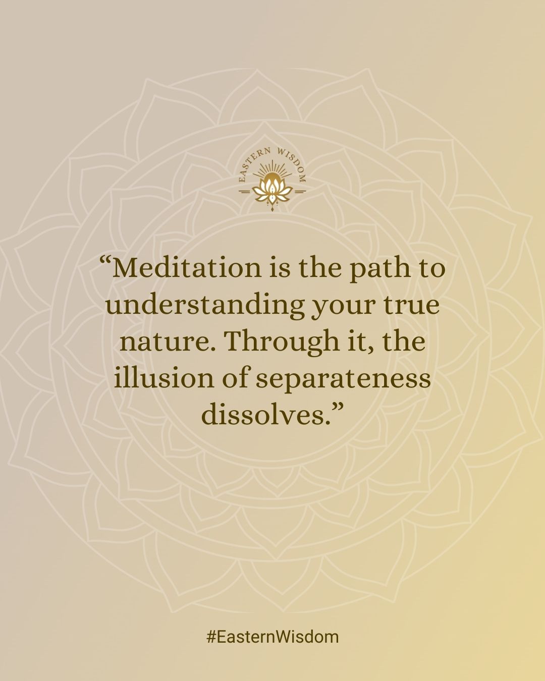 Meditatie is de sleutel tot het doorgronden van wie we werkelijk zijn. Het biedt ons de mogelijkheid om de schijnbare scheiding tussen onszelf en de wereld te doorbreken, waardoor we ons één voelen met alles om ons heen. 🌿✨ Door meditatie leren we dat we niet afgescheiden zijn, maar juist verbonden met het universum.
#spiritualcoach #easternwisdom #innerlijkebalans #selfdevelopmentforwomen #taoisme #soulfood #zen #mindsetquotes #mindfulleven #buddhaquotes #boeddhisme #spiritualiteit #yoga