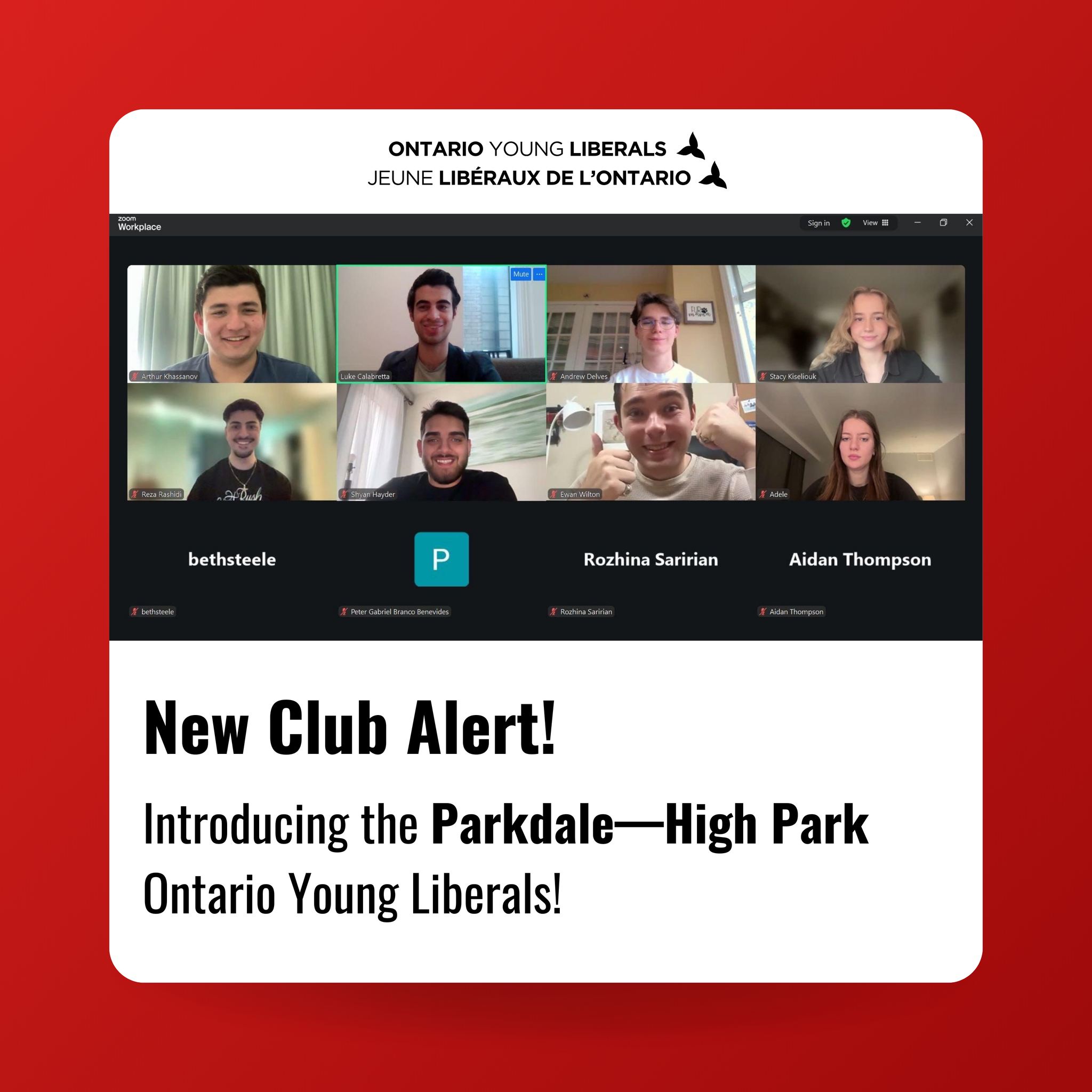 The Liberal movement continues to grow with the launch of the Parkdale–High Park riding club. Thank you for your passion and dedication; the future looks bright!
//
Le mouvement libéral continue de prendre de l’ampleur avec la création du club de circonscription de Parkdale–High Park. Merci pour votre passion et votre implication; l’avenir s’annonce prometteur!