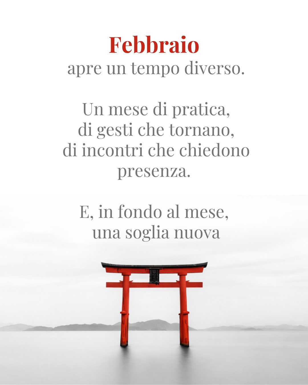 Febbraio apre un tempo denso.
Un mese che si lascia attraversare
con il corpo, con il gesto, con la presenza.
Un susseguirsi di incontri online e in presenza
in cui la pittura zen e gli acquerelli giapponesi
diventano pratica concreta,
tempo dedicato,
attenzione che prende forma sul foglio
e continua a lavorare nella quotidianità.
Ogni workshop è un’occasione completa.
Ogni soggetto apre una qualità diversa del gesto.
Ogni incontro costruisce esperienza reale.
Puoi scegliere un singolo appuntamento
oppure lasciarti accompagnare lungo tutto il mese,
seguendo un ritmo che educa alla continuità
e rafforza il rapporto con la pratica.
E mentre febbraio si dispiega,
si prepara anche una soglia più ampia.
Metamórphōsis inizia il 24 febbraio.
Un cammino settimanale
in cui pittura, respiro e attenzione
diventano strumenti di trasformazione gentile,
abitata, incarnata.
Qui il tempo non si consuma.
Si coltiva.
Tutti i dettagli sugli incontri,
le date e le modalità di partecipazione
sono nel link in bio.
Se senti che questo mese può essere un tempo buono
per tornare al gesto
e restarci con più profondità,
febbraio è aperto.
Io ci sono.
#spiritualità #zenpainting #mindfulness #pitturazen #meditazione