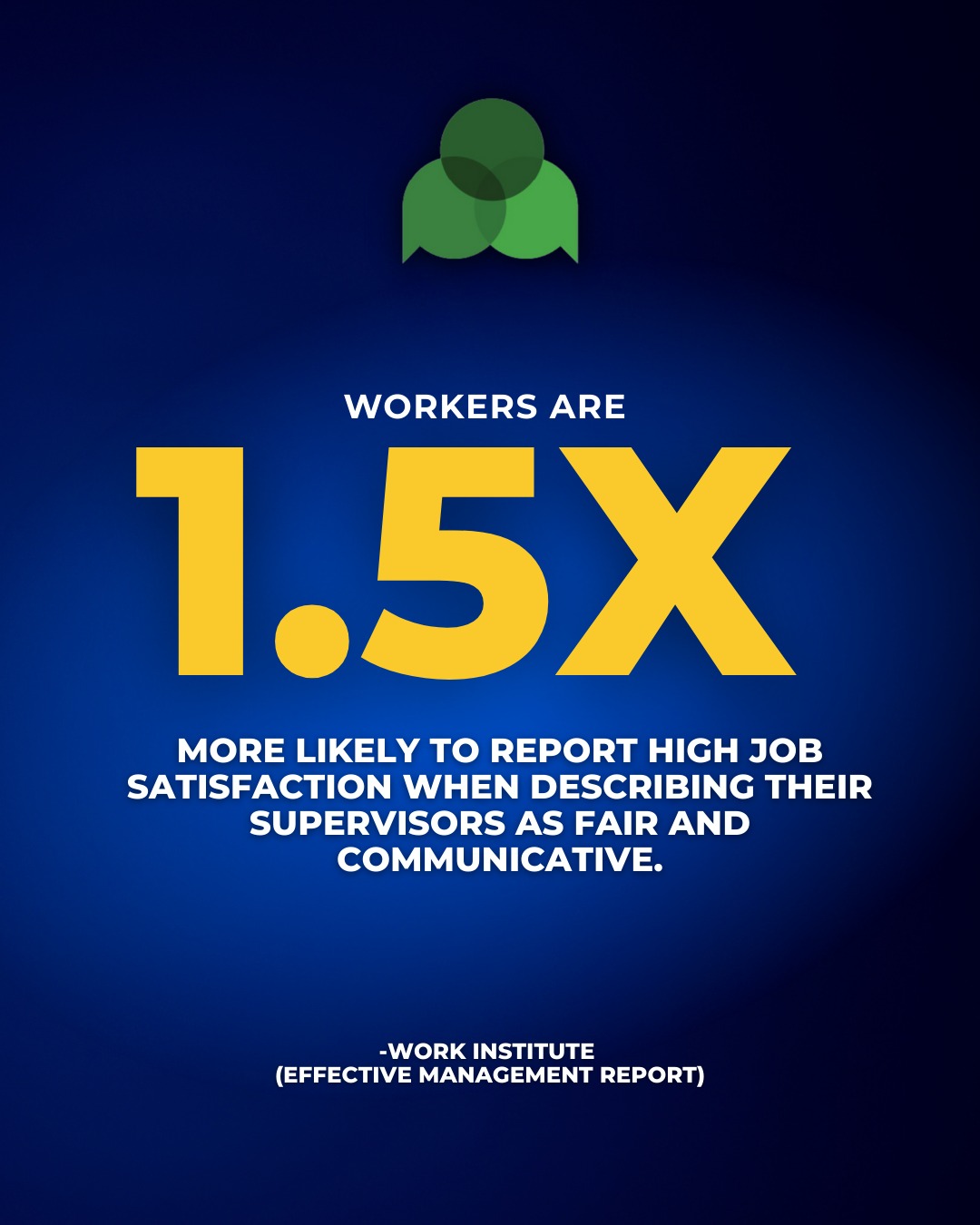 Effective and empathetic leadership truly makes a difference. š”
Workers are 1.5x more likely to report high job satisfaction when their supervisors are fair, communicative, and supportive.
Investing in leadership development isnāt just good for your teamāitās good for your organization. Strong leaders create motivated, engaged, and satisfied employees, driving both performance and workplace culture. š