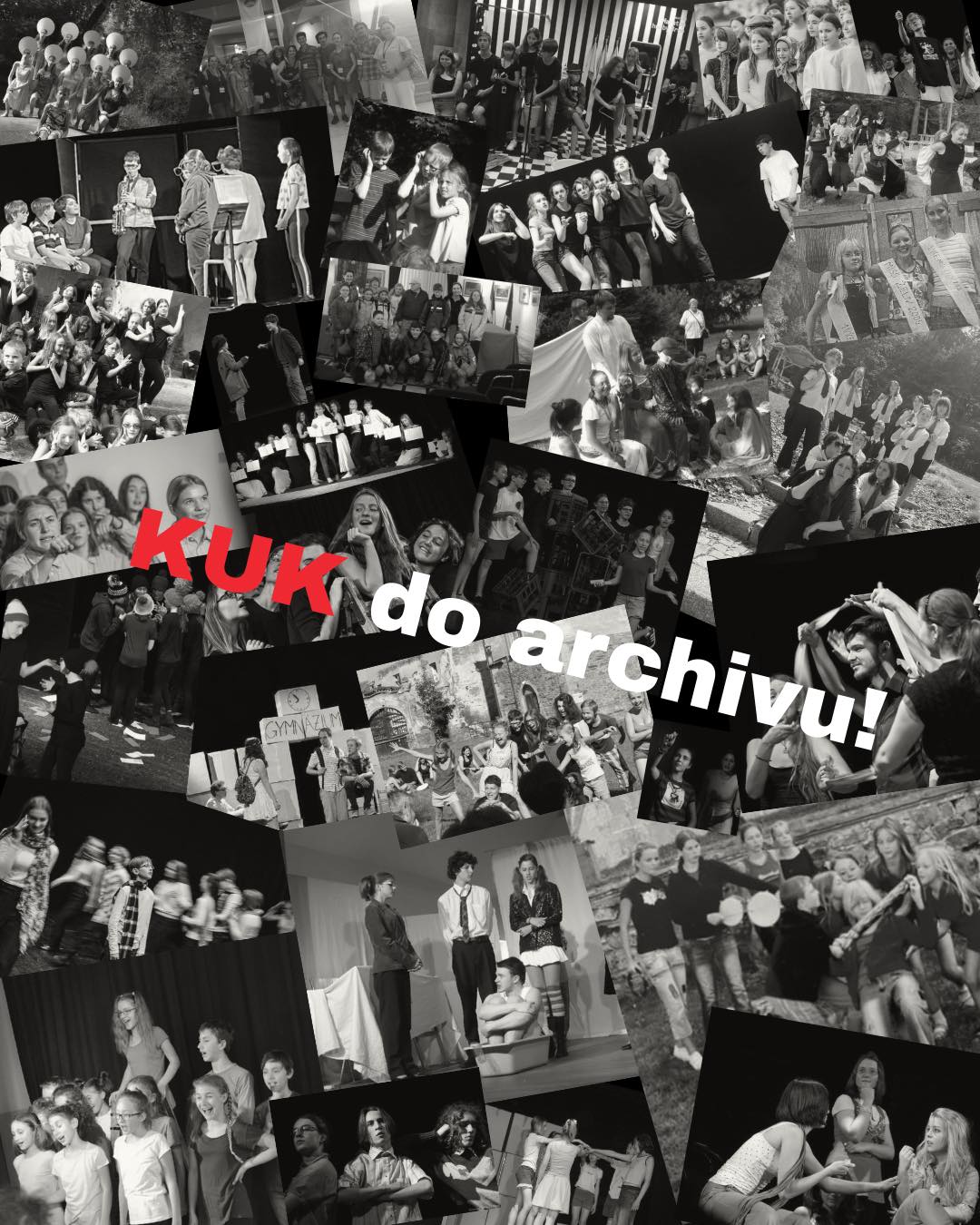 Otevíráme archivní okénko “KUK do archivu!”, ve kterém se s vámi pravidelně podělíme o střípky z naší minulosti! A na co konkrétně se můžete těšit? Postupně budeme vytahovat fotky z minulých inscenací, soustředění a dalších akcí. Připomeneme si místa, kde jsme hráli, a tváře, které tvořily náš soubor v průběhu let.
Vzpomínejte s námi☺️
Díky všem fotografům a vrchnímu archiváři Davidovi 🗃️🗂️
#kukdivadlo #dramaťák #dramatak #theatre #fotky #vzpomínky #představení #archiv
