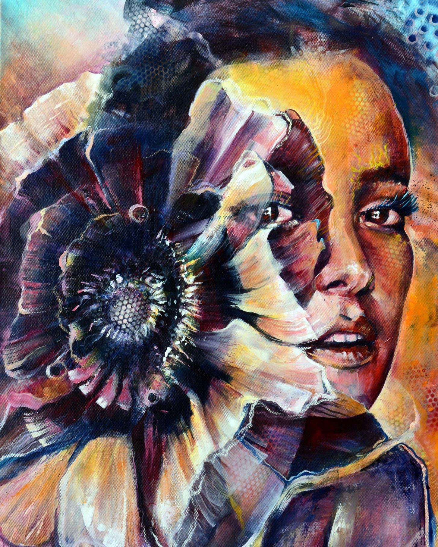 ✨ Un portrait comme un miroir : vivant, organique, sensible.
Portrait contemporain, peinture acrylique : “Gaze n’ Petals”
Les vibrations arrivent jusqu’à nous.
Elle nous regarde… et quelque chose en nous répond.
Mi-femme, mi-fleur : un entre-deux entre femme et végétal.
Douceur en surface. Force en dessous.
Dualités palpables.
Et derrière cette beauté :
une transformation intérieure.
Silencieuse dehors, bruyante dedans,
ce moment où quelque chose se déplace, éclot, se répare… se tiraille.
💭 Deux émotions, juste deux mots qui te vienne tout de suite ?
👉 Voir plus sur mon profil @belluleart
🤍 Abonne-toi si tu veux suivre la suite, tu peux partager si le cœur t'en dit.
#belluleart #FloralPortrait #TransformationInterieure #portraitpainting #peinturecontemporaine