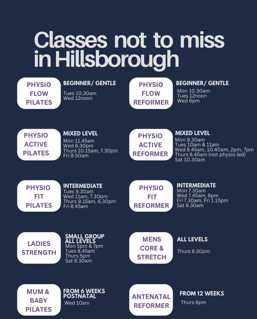 New to Pilates? You’re in the right place ✨
Join our Beginner Reformer class in Hillsborough at 12 noon—no experience needed.
💫 intro offer 3 classes for £49
Few spaces left
Come as you are— link
In bio