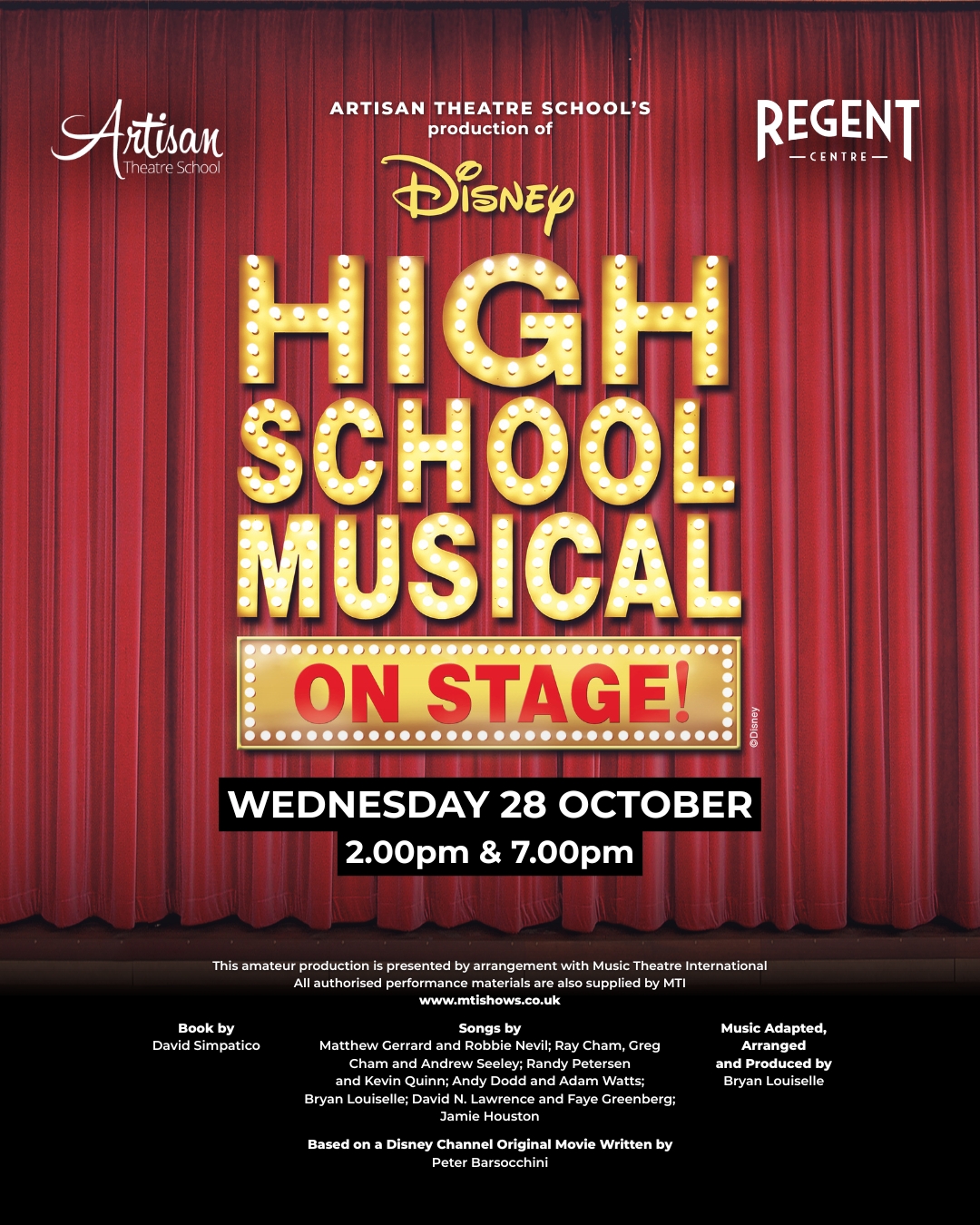 ✨ WE’RE SO PROUD TO PRESENT… ✨
🎭 Disney’s High School Musical On Stage! 🎭
🎶 “We’re all in this together…” 🎶
We cannot WAIT to bring this high-energy, feel-good production to life with our incredible students. Expect:
✨ Huge songs
💃 Epic dance routines
🎭 Big characters
🔥 Electric performances
This show is packed with energy, confidence-building moments and unforgettable memories – and we know our students are going to absolutely shine on stage.
🎬 Audition day & full details coming very soon…
#HighSchoolMusical #WereAllInThisTogether #ArtisanTheatreSchool #MusicalTheatreKids #StageStars #NextProduction