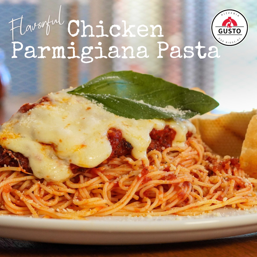Delicious, savory, and waiting for you #pasta #chickenparmigiana #OakRidgeNC #foodie #flavor