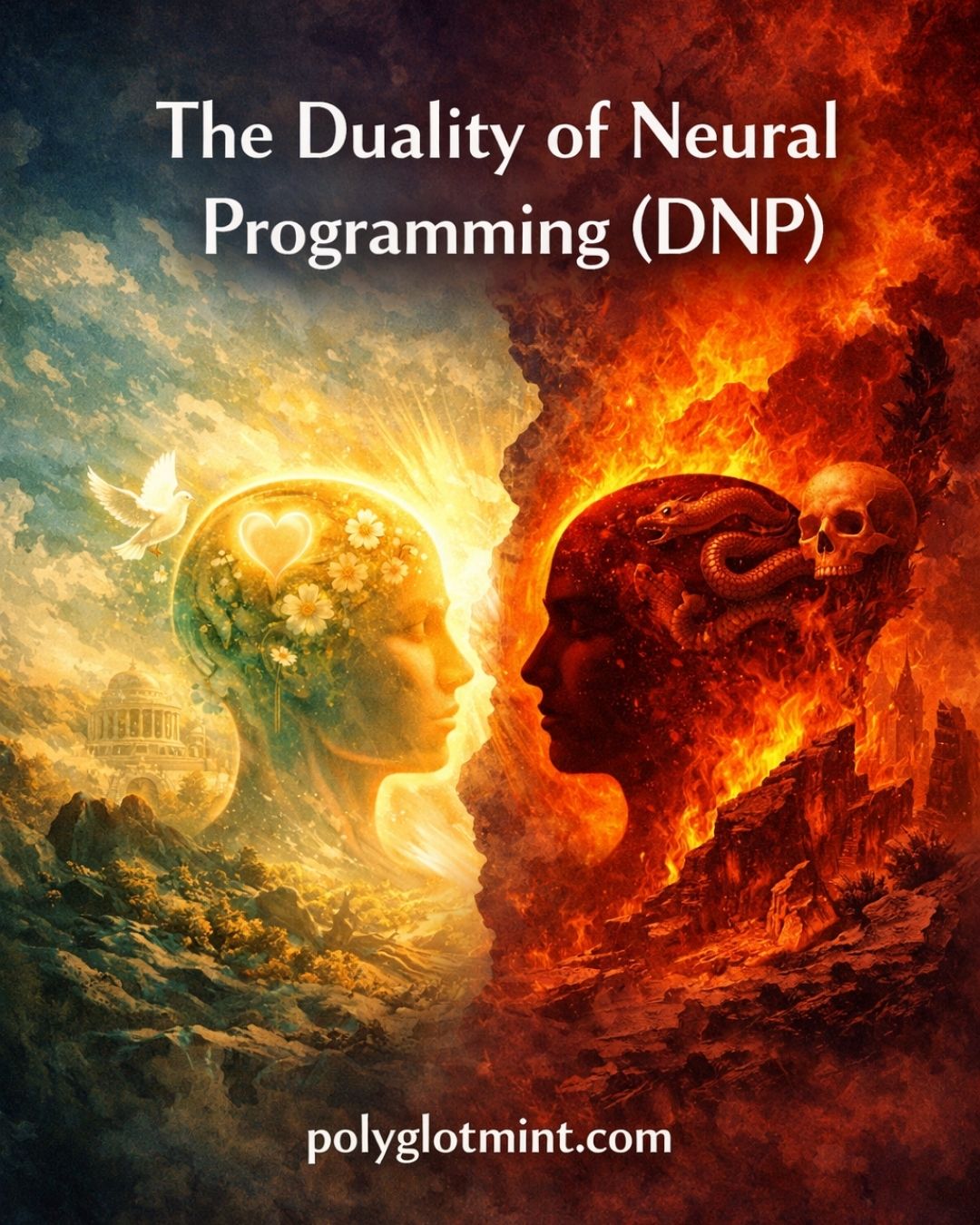 The Duality of Neural Programming (DNP): two modes the nervous system can live inside — Love–Life (coherence) vs Sex–Death (compulsion).
This framework maps how media, trauma, and repetition pull consciousness toward arousal and fragmentation — and how awareness restores coherence.
Read the full article: polyglotmint.com
#Psychomedia #PolyglotMint #TraumaPsychology #MediaPsychology #Neuroscience #Consciousness